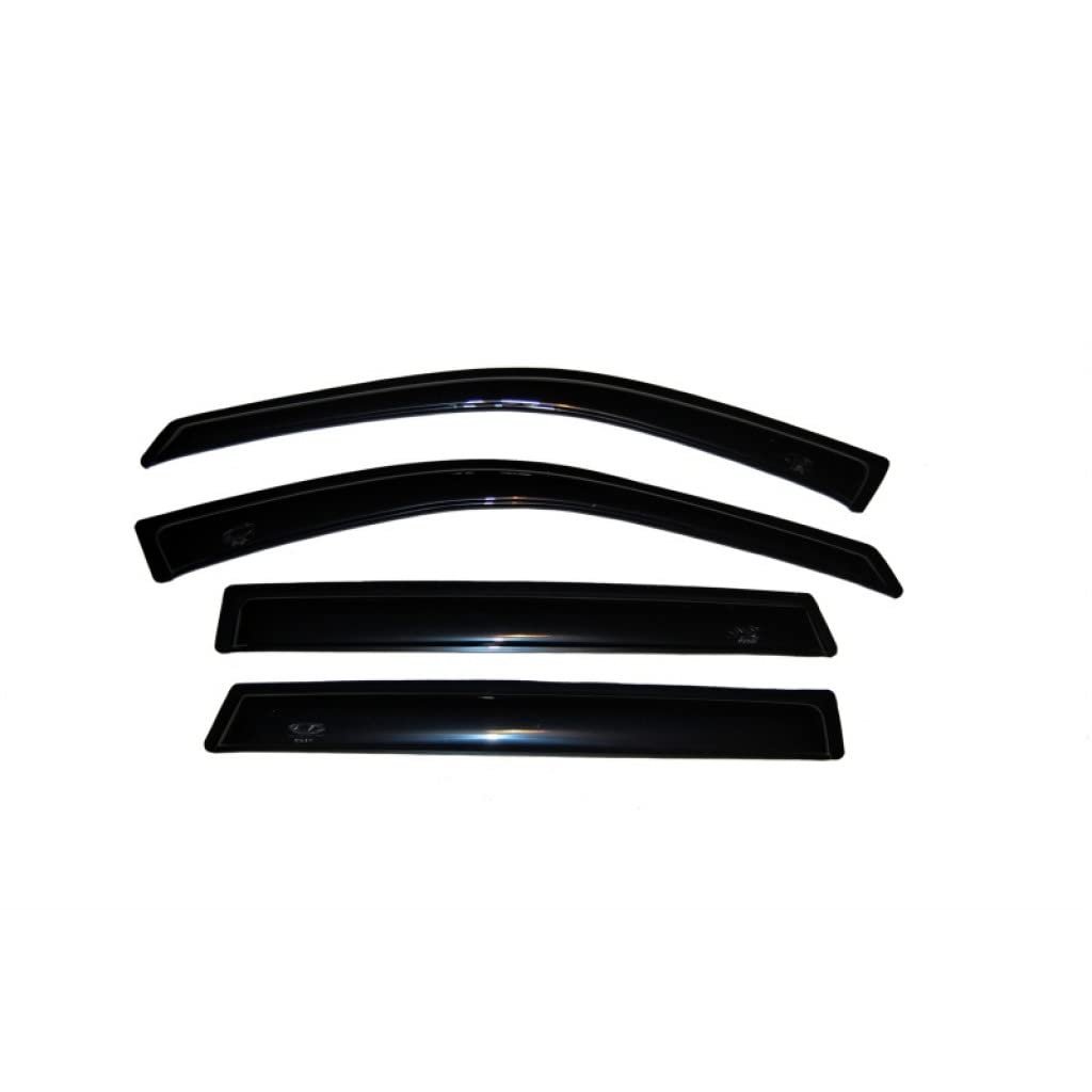 Hyundai Santa Fe 2001-2006 AVS Smoke Ventvisor Outside Mount Window Deflectors - Reduce Wind Noise & Rain Protection for Driving Comfort