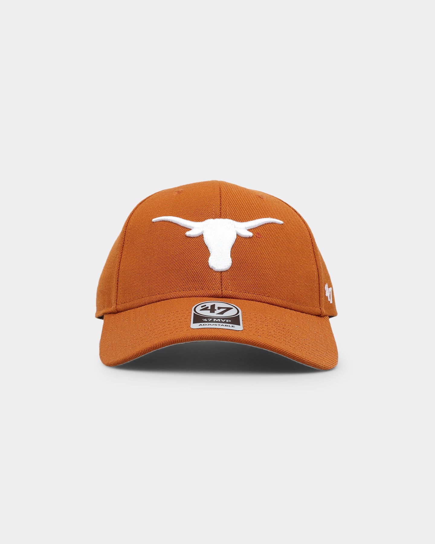 47 Brand Texas Longhorns '47 MVP Adjustable Strapback Hat - Burnt Orange Vintage Baseball Cap for Men & Women - Perfect for Game Day, Tailgating and College Fan Gear