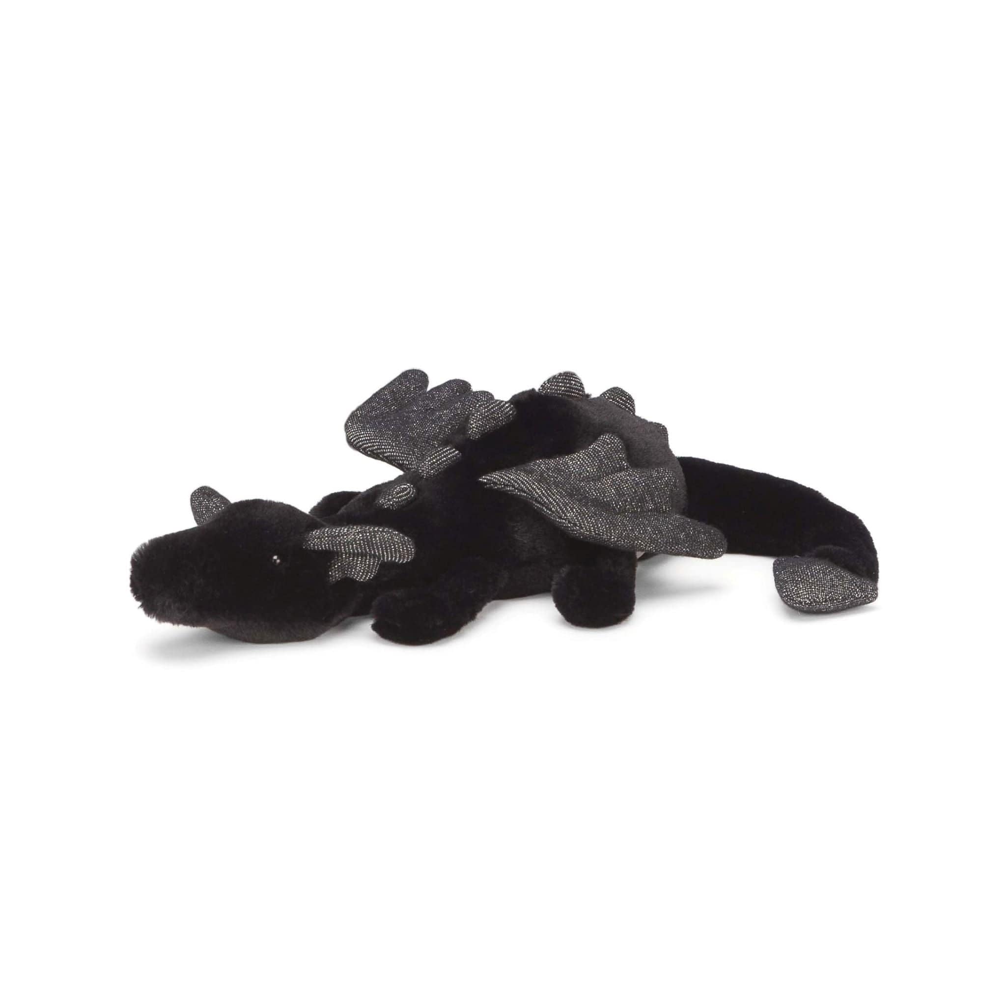 Little Onyx Dragon Statue - Handcrafted Black Stone Figurine for Home Decor, Office Desk, and Gift Giving | Feng Shui, Collectible, and Meditation Accessory