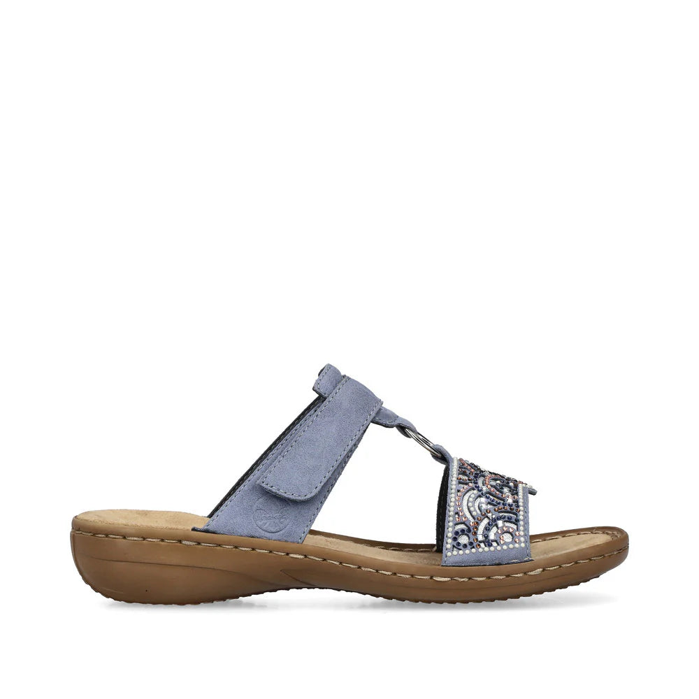 Rieker 608K2 Blue Women's Comfortable Casual Shoes - Perfect for Walking, Office & Everyday Wear