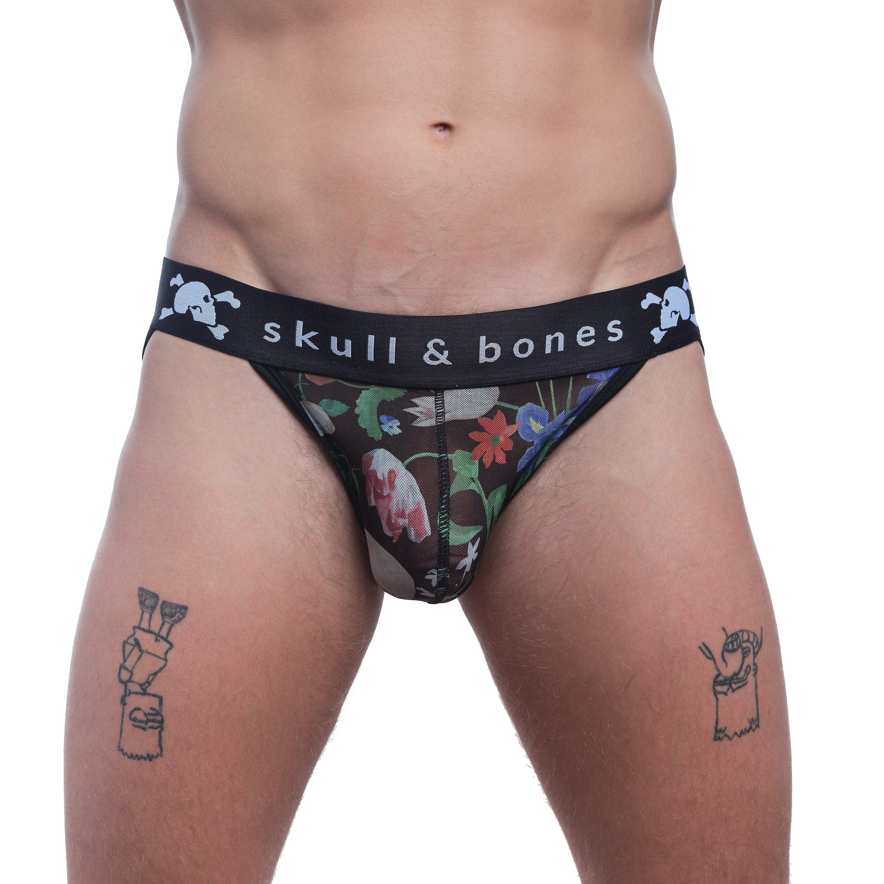 Dutch Floral Mesh Sport Brief - Breathable Comfort Underwear for Men, Workout & Activewear - Perfect for Gym, Running, and Everyday Wear