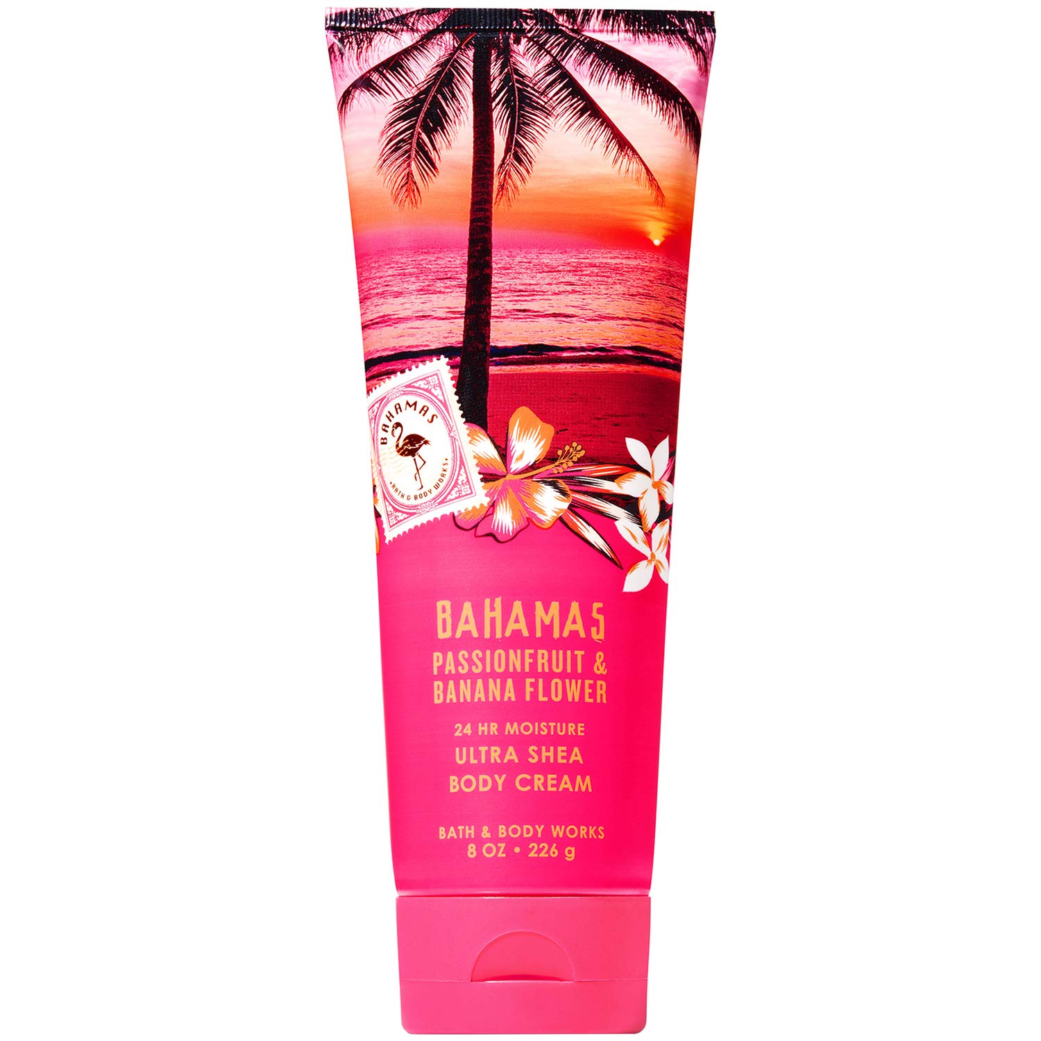 Bath and Body Works BAHAMAS - PINK PASSIONFRUIT & BANANA FLOWER Ultra Shea Body Cream 8 oz | Deep Moisturizing for Dry Skin | Perfect for Summer Hydration & Relaxing Spa Nights (2019 Edition)