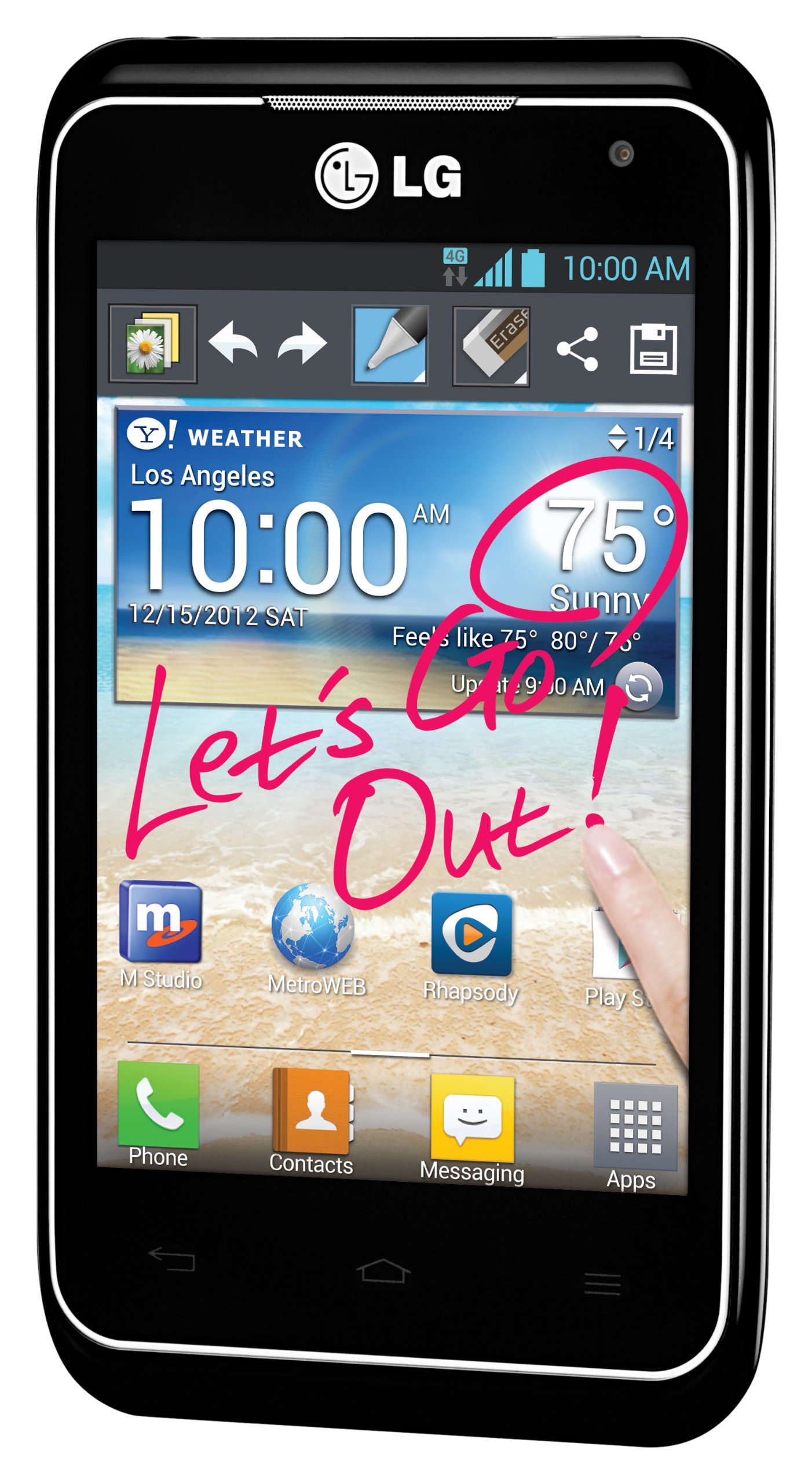 LG Motion 4G LTE Prepaid Android Smartphone - MetroPCS Compatible | Fast 4G Speed, Long Battery Life | Perfect for Travel, Business & Everyday Use