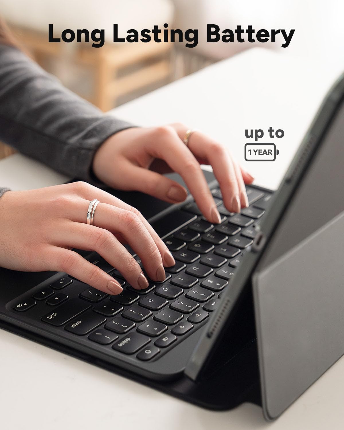 ZAGG Pro Keys 2 Wireless Bluetooth Keyboard Case for iPad Air 11