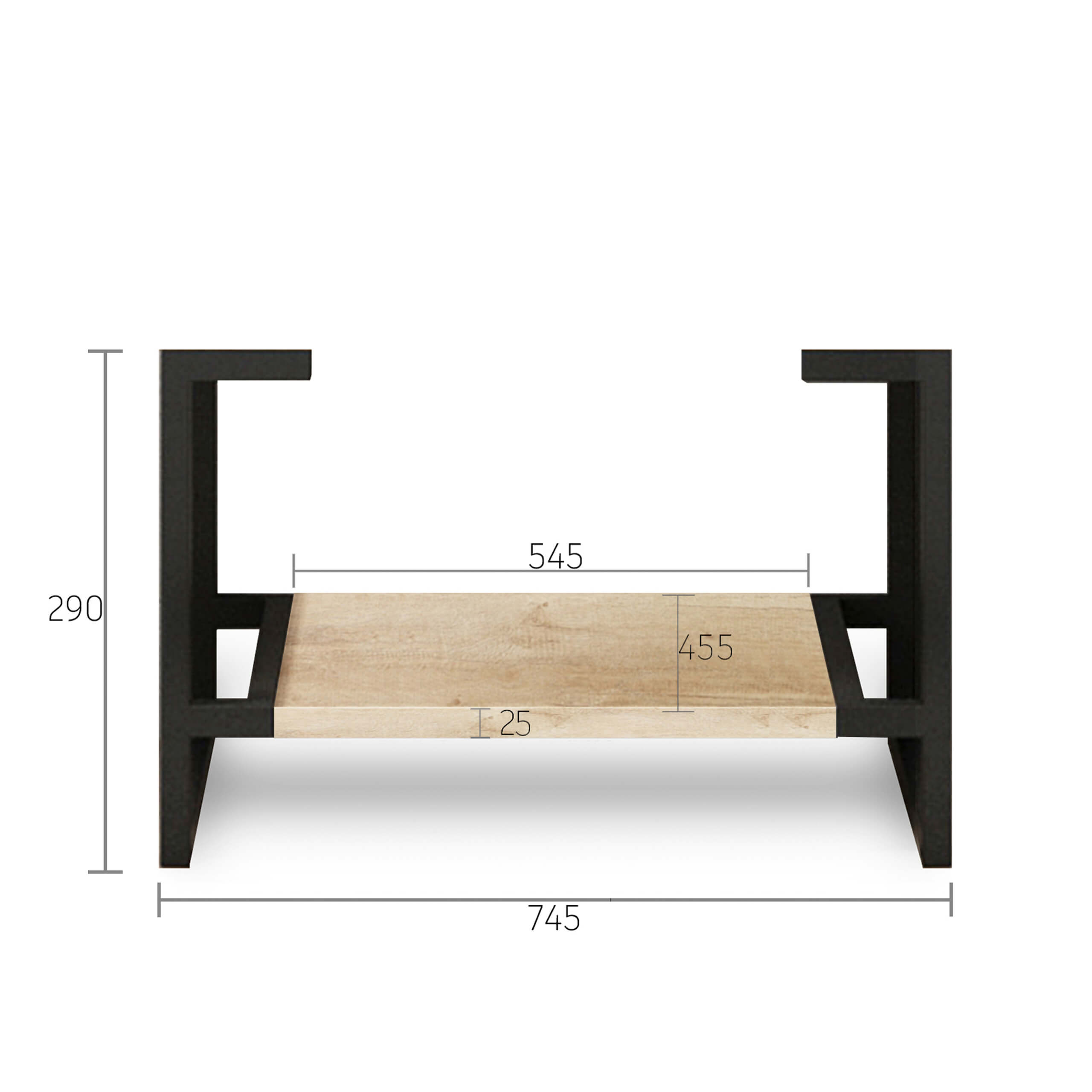 Byron Solid Oak Wood Table Legs - Heavy Duty Furniture Legs for DIY Tables, Desks, Benches & Cabinets - Perfect for Home Office, Kitchen Island & Farmhouse Decor