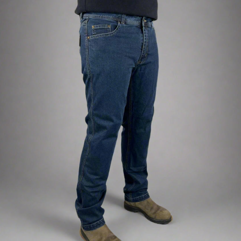Men's Classic Armored Jeans - Durable Motorcycle Riding Pants for Safety & Comfort - Perfect for Bikers, Commuters & Outdoor Adventures