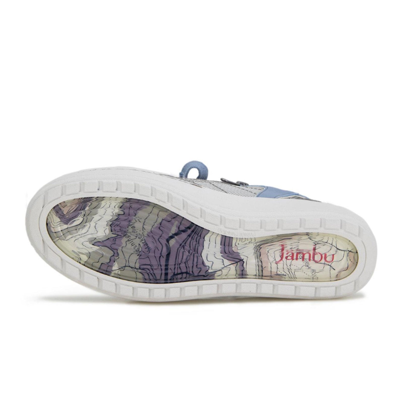 Jambu Women's Sandy Sneakers - Light Grey Multi Color Comfortable Walking Shoes for Outdoor Activities and Casual Wear