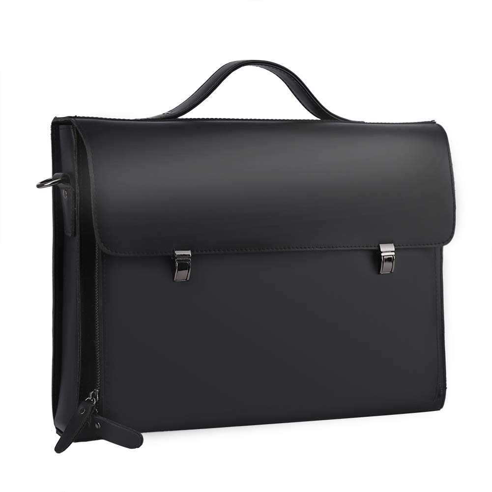 Premium Genuine Leather Briefcase for Men - Stylish Laptop Messenger Bag with Shoulder Strap for Business & Work | Ideal for Office, Travel & Professional Meetings