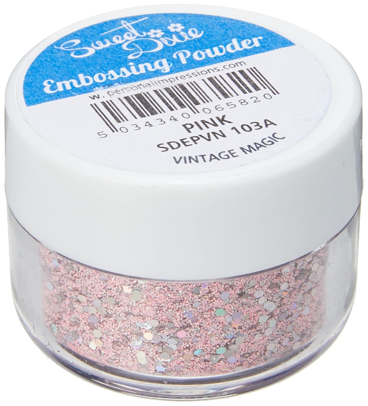 Sweet Dixie Vintage Magic Embossing Powder - Pink for Card Making, Scrapbooking & DIY Crafts | Heat Activated Emboss for Stamping, Invitations & Paper Projects