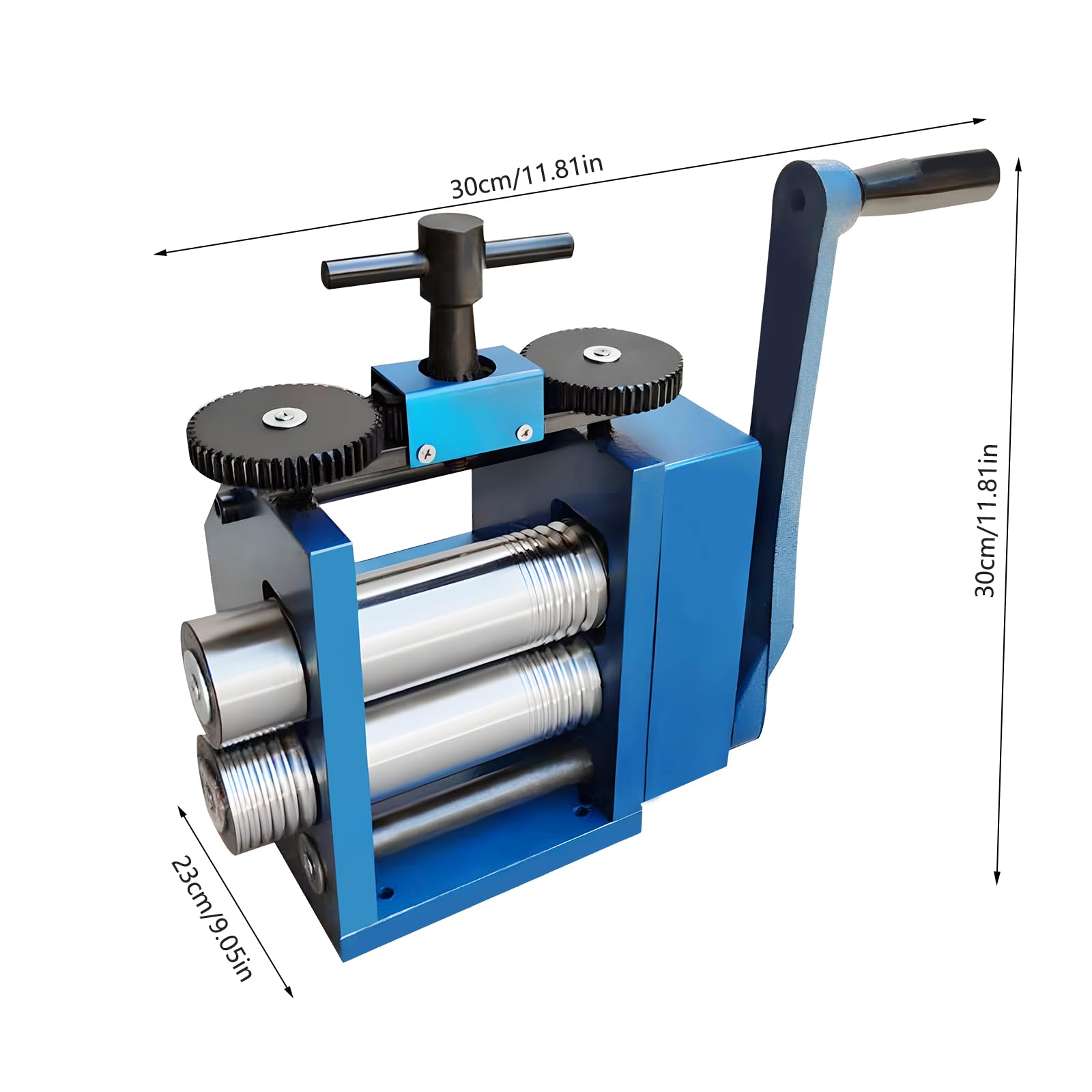 LOYALHEARTDY Manual Jewelry Rolling Mill Machine - Metal Sheet, Wire & Flat Pressing Tool for Jewelry Making, DIY Craft & Metalworking | Perfect for Goldsmiths, Hobbyists & Professional Jewelers