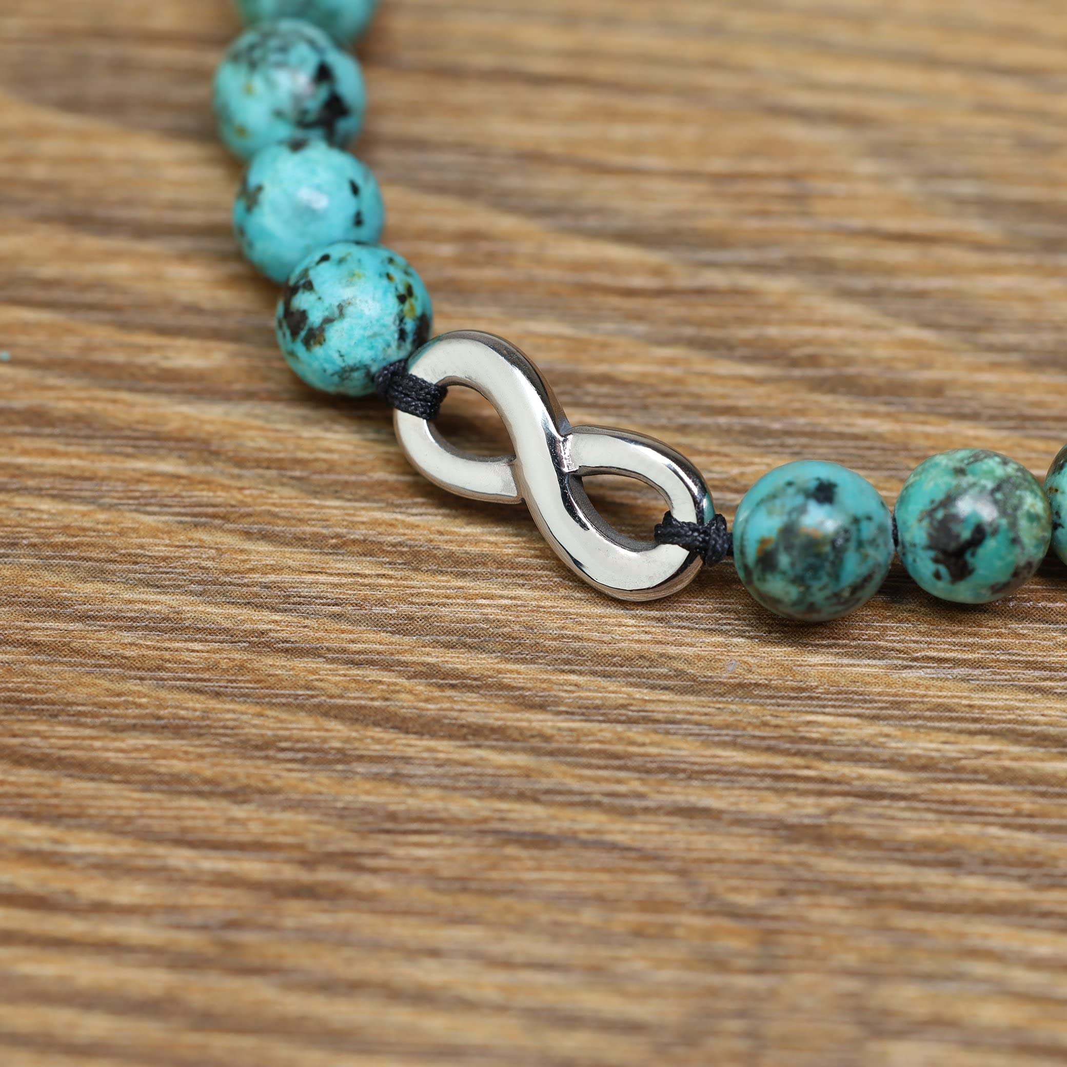 COAI Infinity His and Hers Stone Matching Couples Bracelets - Romantic Jewelry Gift for Couples, Anniversary, Wedding, Valentine's Day - Adjustable Unisex Bracelet Set for Him and Her