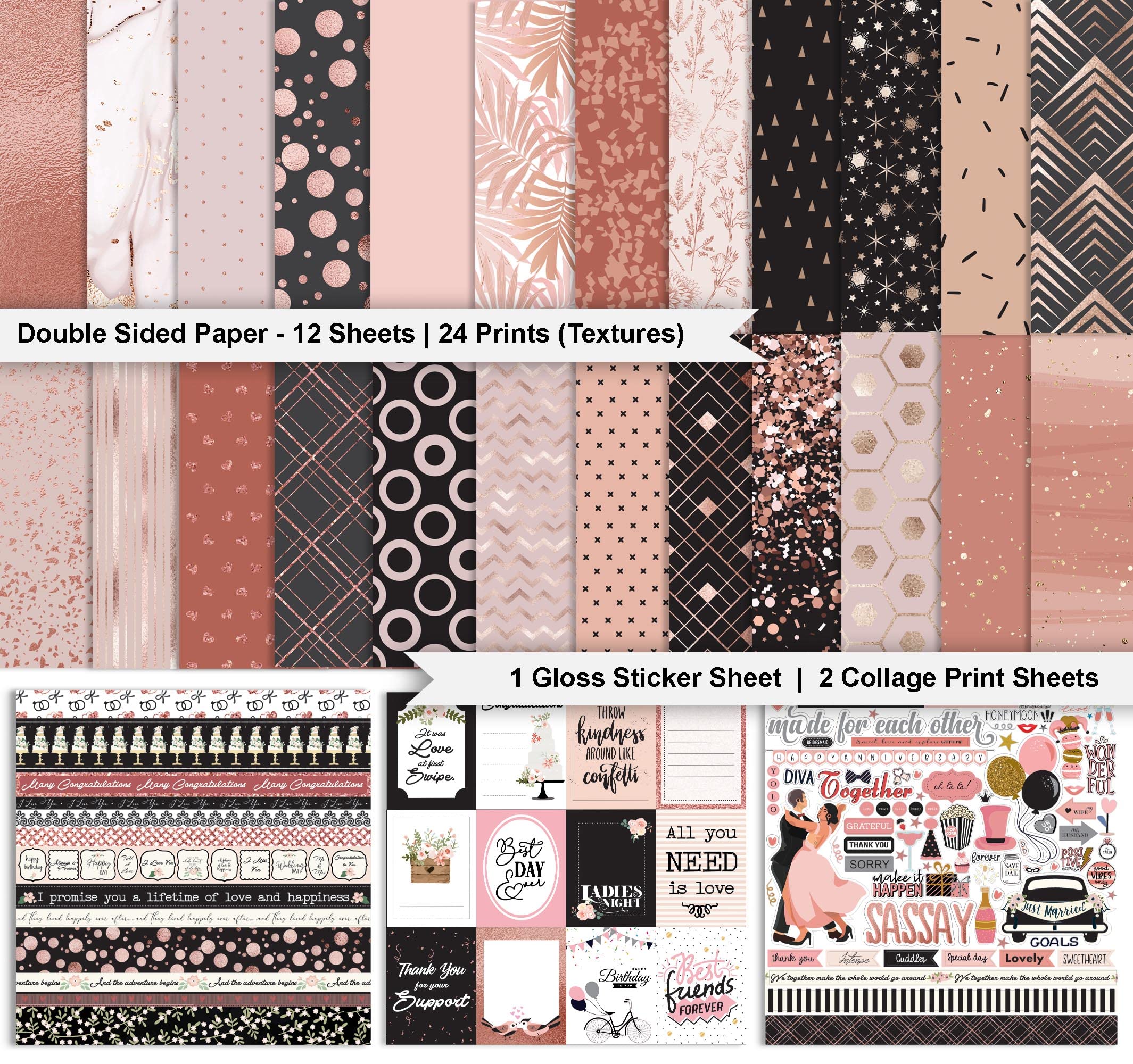 Double-Sided Scrapbook Paper Kit 12