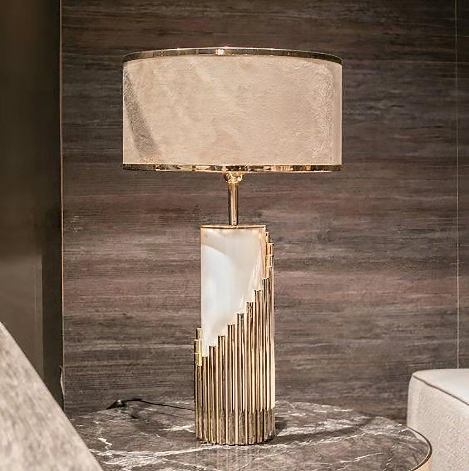 Modern LED Streamline Table Lamp - Adjustable Brightness, Energy Efficient, Sleek Design for Bedroom, Living Room, or Office Desk Lighting