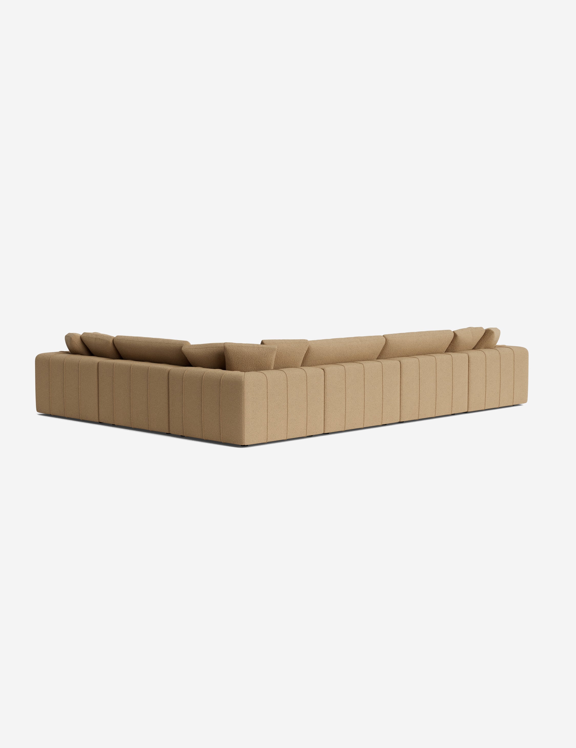 Capella Modular Corner Sectional Sofa - Modern L-Shaped Couch for Living Room, Home Theater & Lounge Areas | Customizable Comfortable Furniture