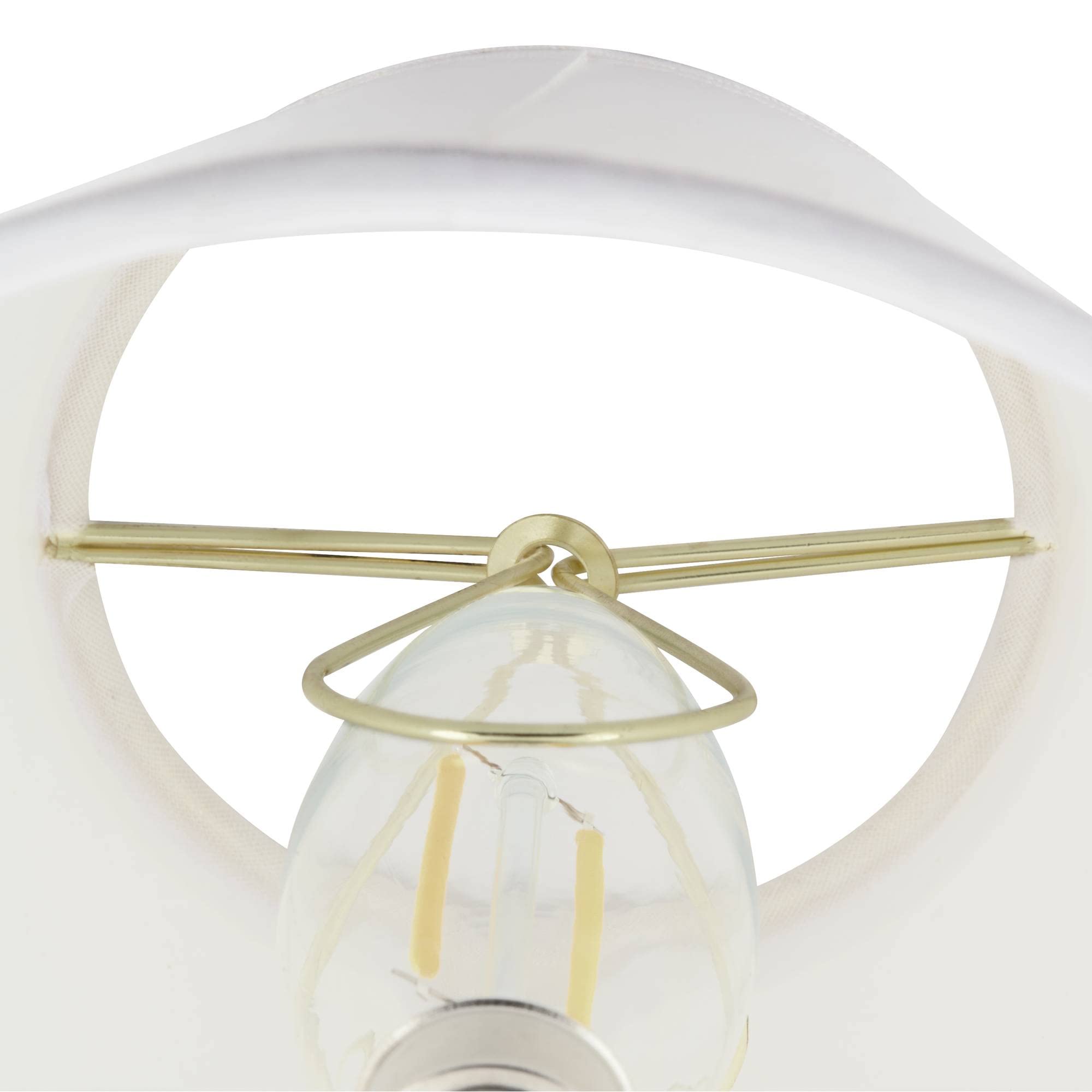 Set of 4 Empire Print Lamp Shades - Organic Nest Brown & Gray - 3