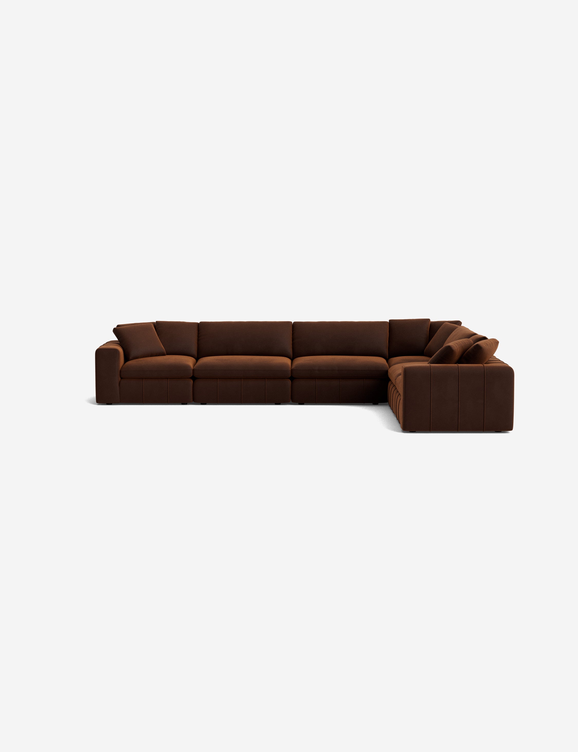 Capella Modular Corner Sectional Sofa - Modern L-Shaped Couch for Living Room, Home Theater & Lounge Areas | Customizable Comfortable Furniture