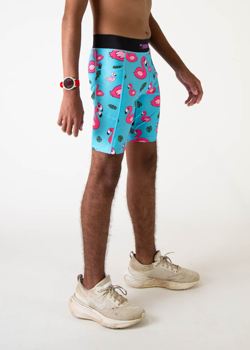 Men's Blue Flamingo Print 8