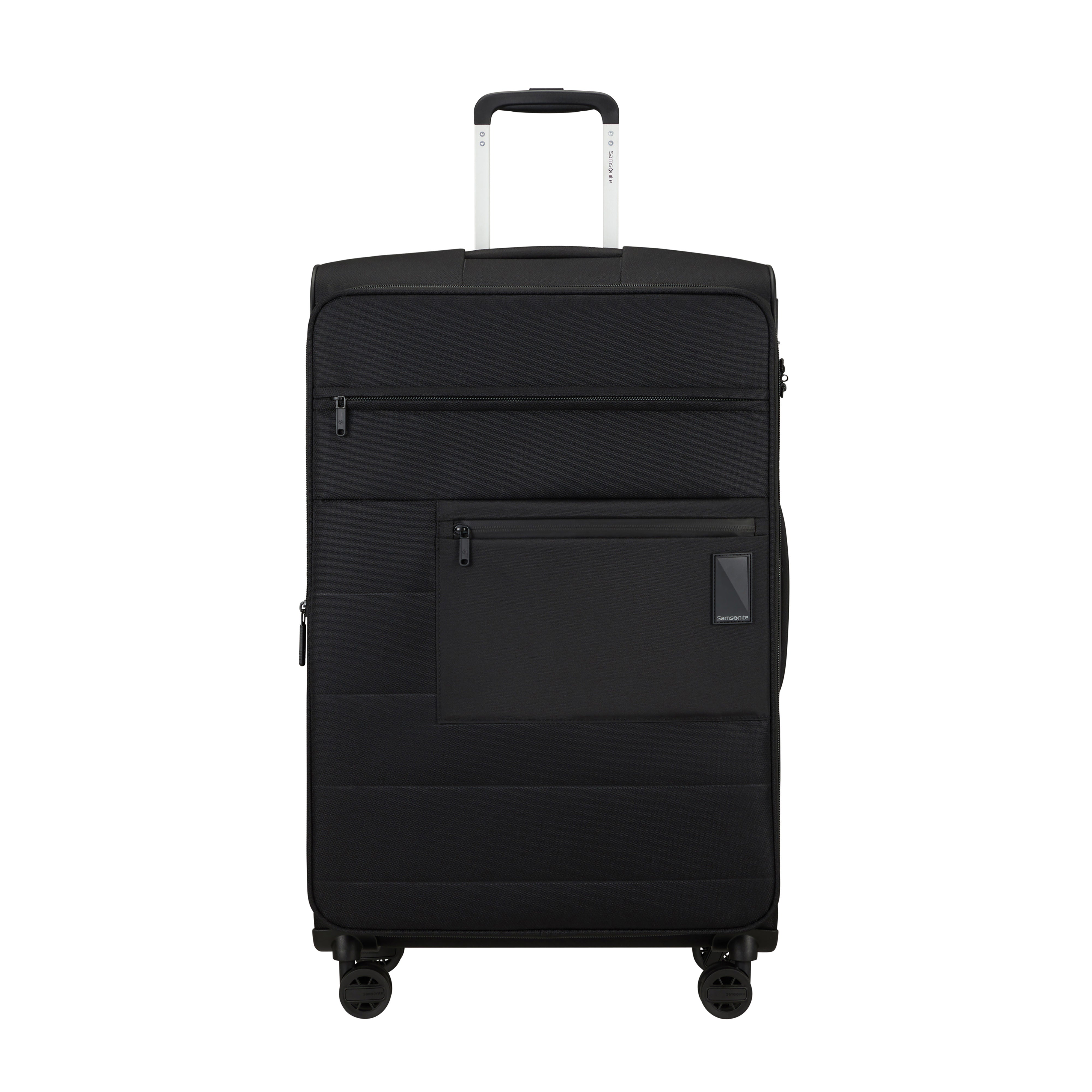 Samsonite Vaycay 3 Piece Spinner Luggage Set - Lightweight Expandable Suitcase with 360° Wheels for Travel, Business & Vacation (Black) - Perfect for Airplane Carry-On, Road Trips & Family Getaways