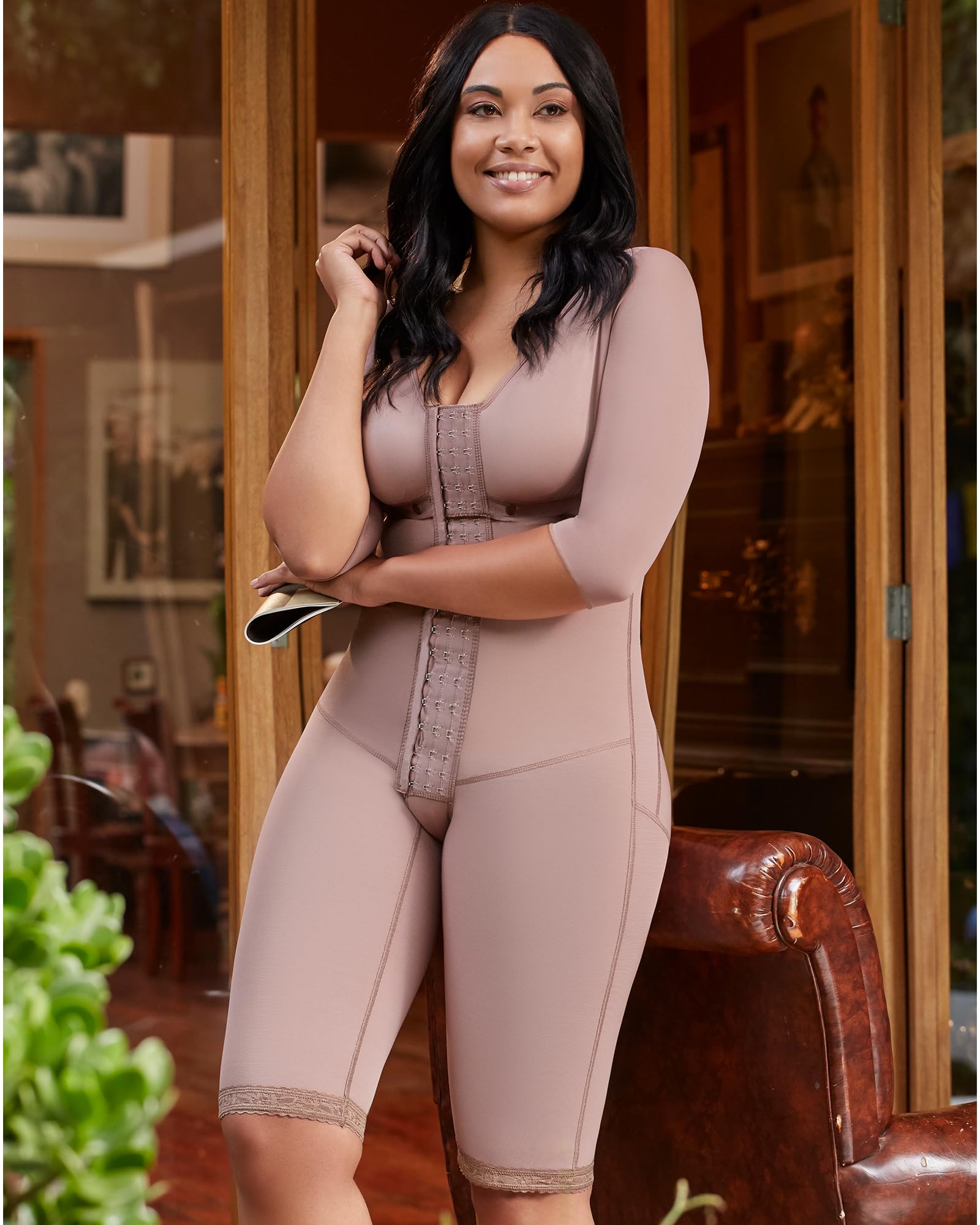 DELIE Fajas Colombianas 103 High Compression Shapewear Bodysuit - Tummy Control & Body Shaper for Women | Perfect for Postpartum, Workout & Everyday Wear