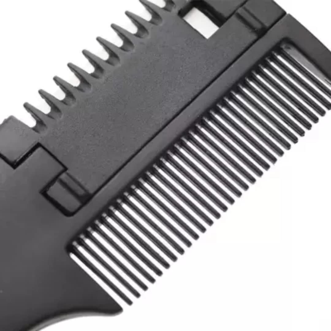 Doberyl Razor Comb for Hair Thinning & Trimming - Professional Hairdressing Scissors Comb with Stainless Steel Blade (2-Pack) - Perfect for Barbers, Stylists & DIY Haircuts at Home