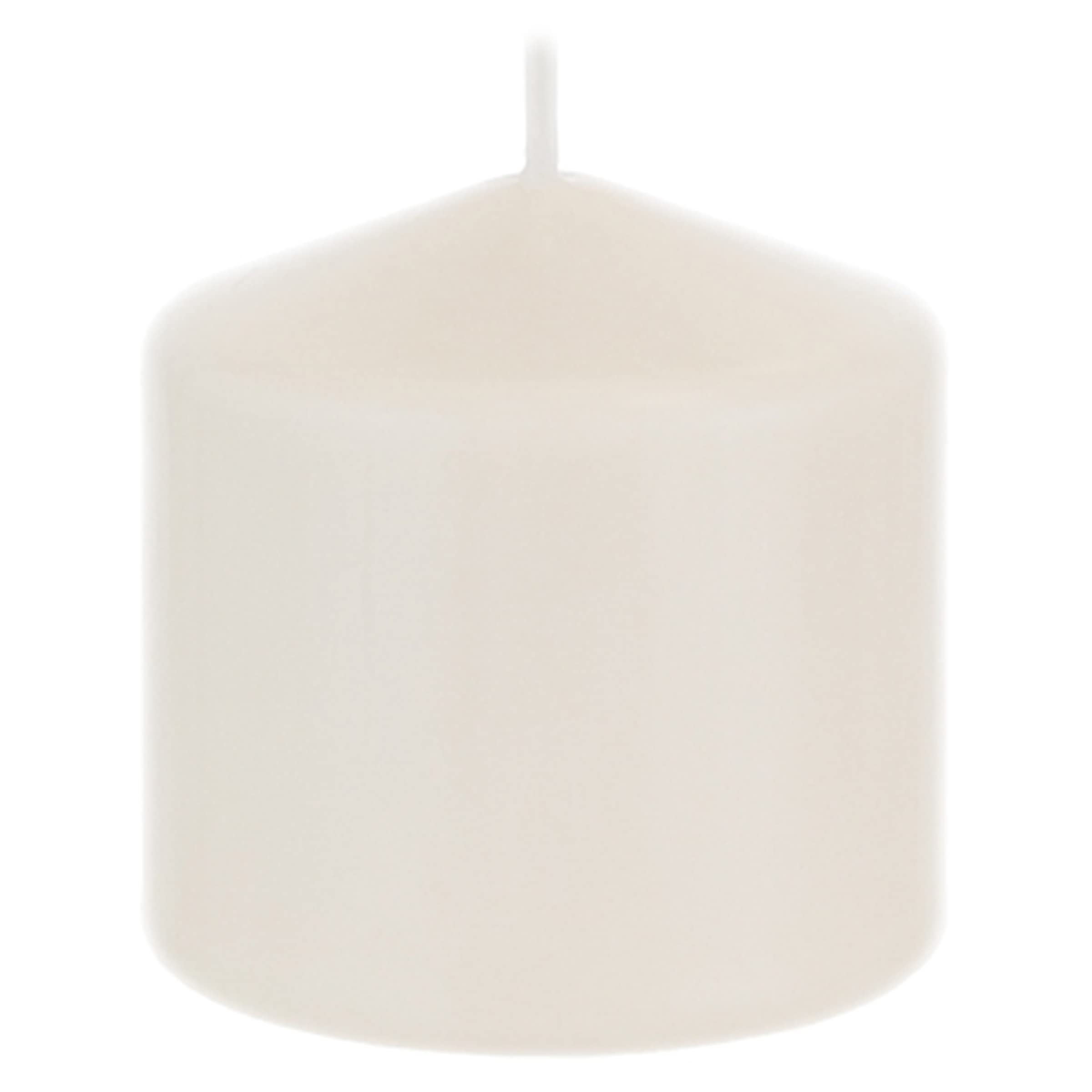 Premium Unscented Ivory Pillar Candle 3