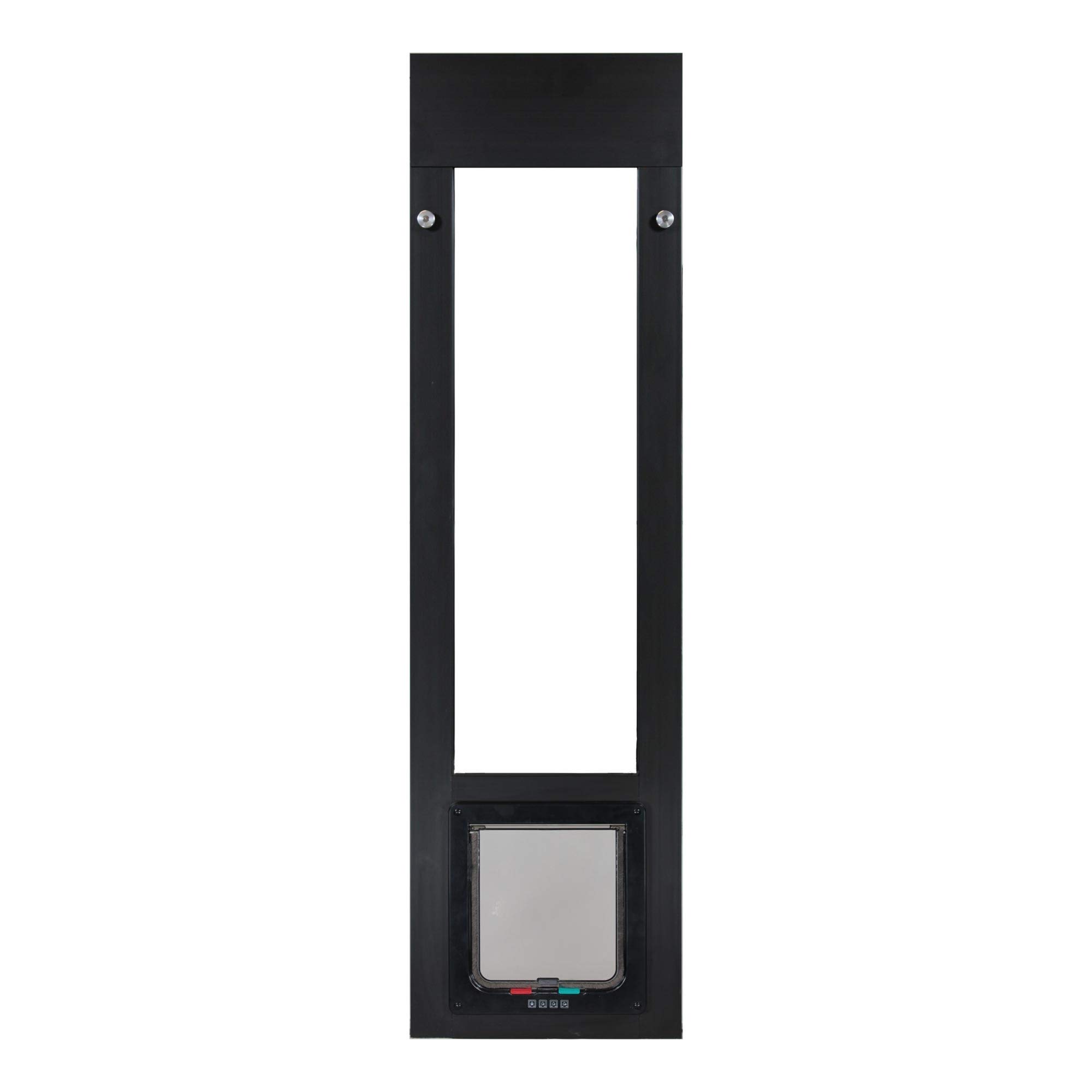 Whiskers & Windows Cat Door for Horizontal Sliding Windows - Large Cat Flap with Easy Entry/Exit Control (Fits 34