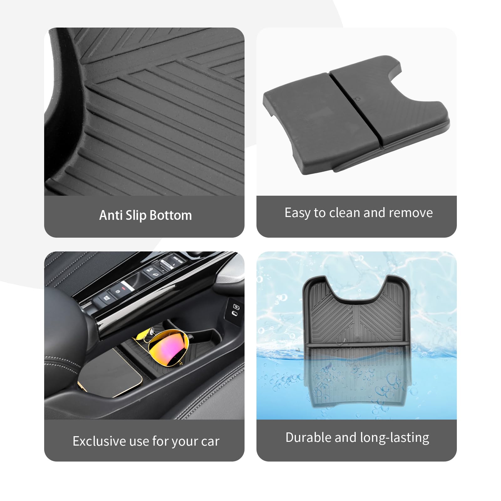 2023-2025 Honda HR-V Center Console Organizer Tray | Custom Fit Lower Console Storage Box with Sunglasses Holder | Perfect for Road Trips, Daily Commute & Car Organization Accessories