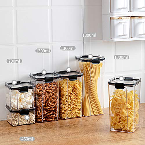 Airtight Food Storage Containers for Kitchen & Pantry Organization - BPA-Free Plastic Canisters for Flour, Sugar, Cereal & More | Perfect for Baking, Meal Prep & Dry Food Storage