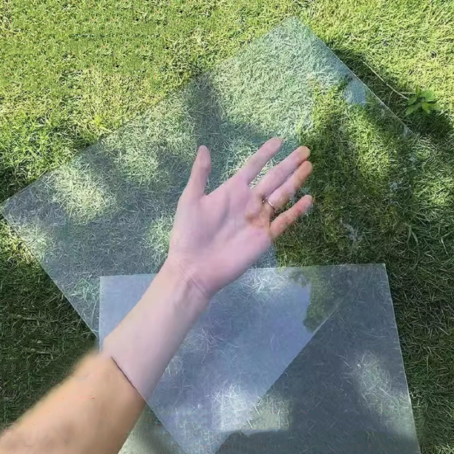 Clear Polycarbonate Roofing Panels - 2.62x16.4ft UV-Resistant Plastic Sheets for Greenhouses, Outdoor Awnings & Glass Replacement | Weatherproof, Easy to Cut, Durable Transparent Roof Covers for Patio, Shed & DIY Projects