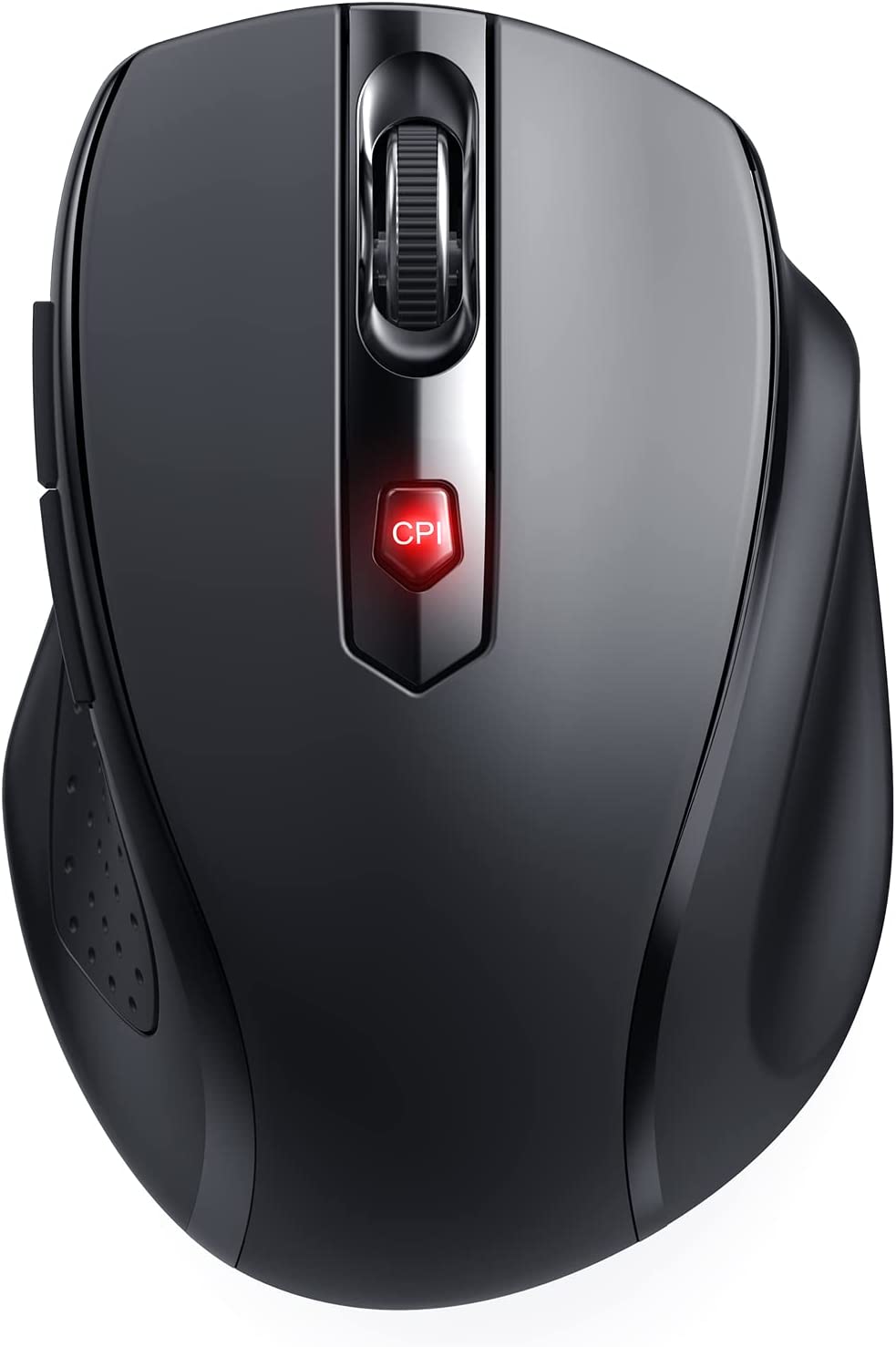 Ergonomic Wireless Mouse with 6 Buttons & Adjustable DPI (800-2400) - Perfect for Office Work, Gaming, and Laptop Use