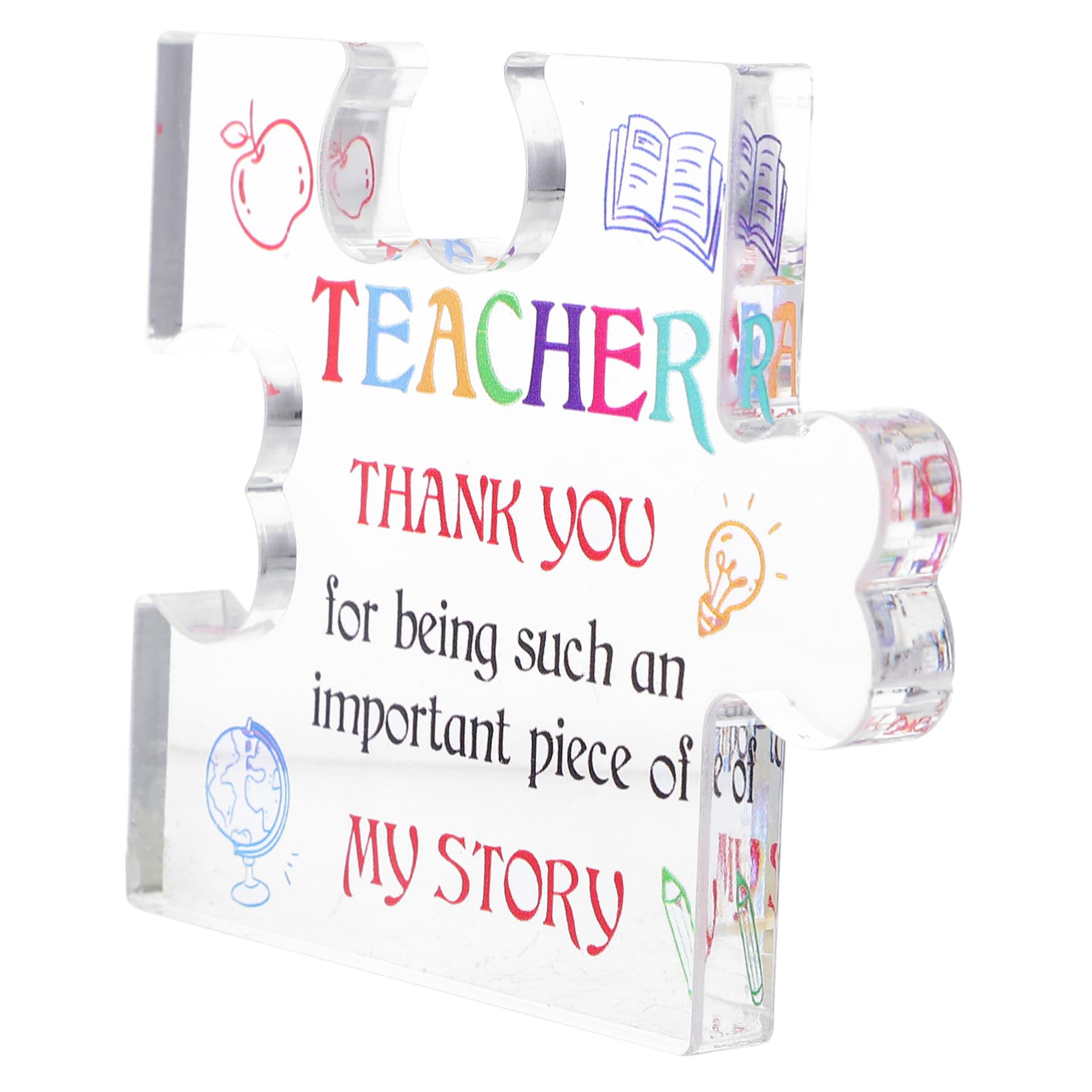 COHEALI Thank You Desk Sign - Elegant Acrylic Office Decor for Teachers, Coworkers & Appreciation Gifts - Perfect for Classrooms, Workstations & Home Offices