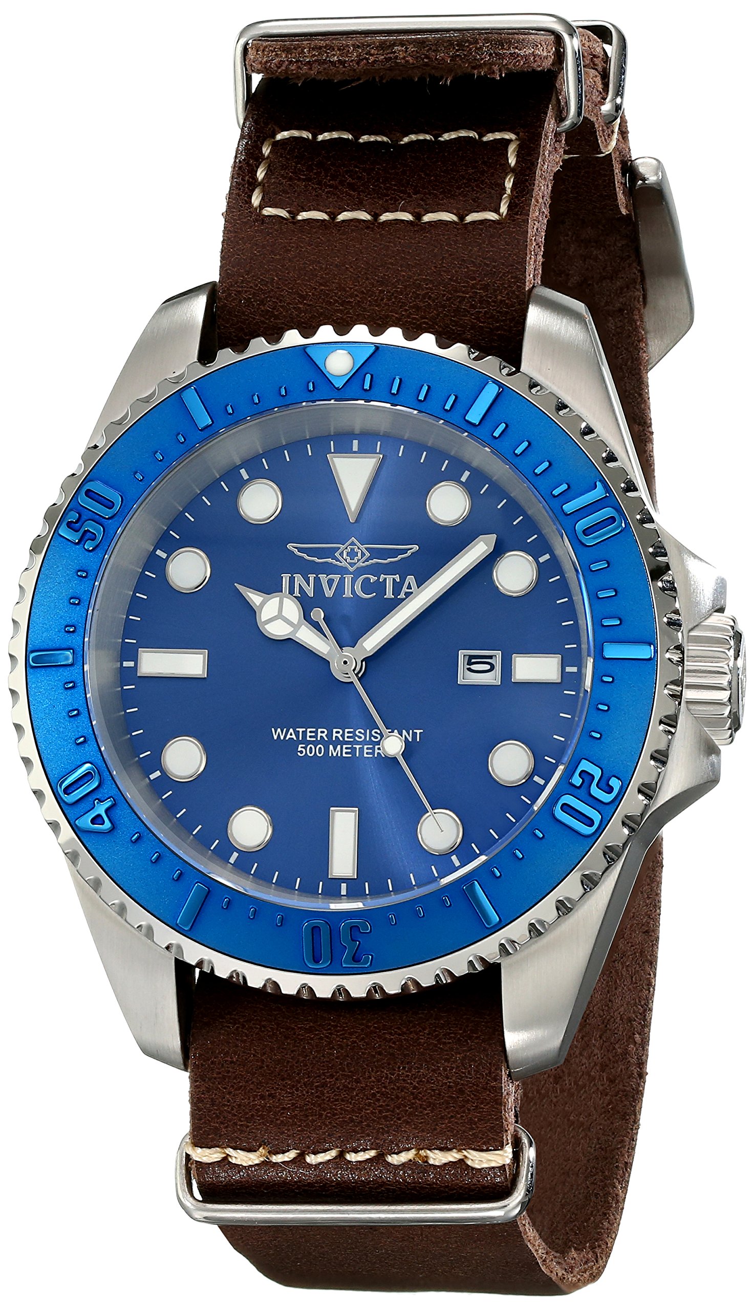 Invicta Men's Pro Diver 17580 Japanese Quartz Watch with Brown Dial - Waterproof Diving Watch for Men, Perfect for Swimming, Snorkeling & Everyday Wear