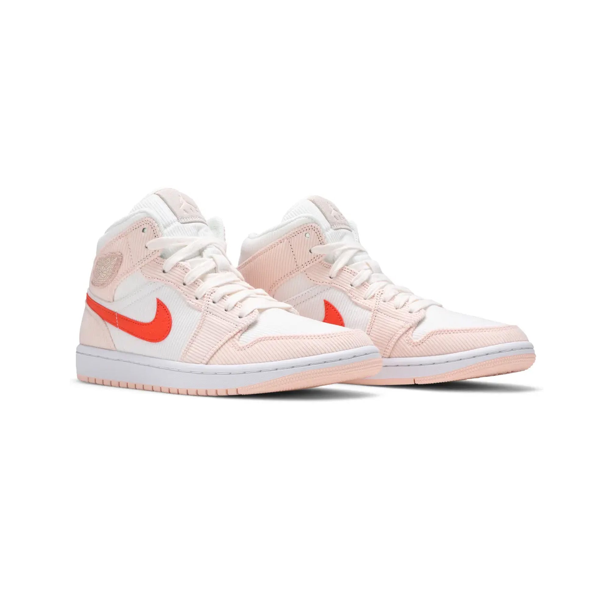 Air Jordan 1 Mid 'Corduroy Suede' Women's Sneakers - Comfortable Retro Basketball Shoes for Casual Wear & Street Fashion