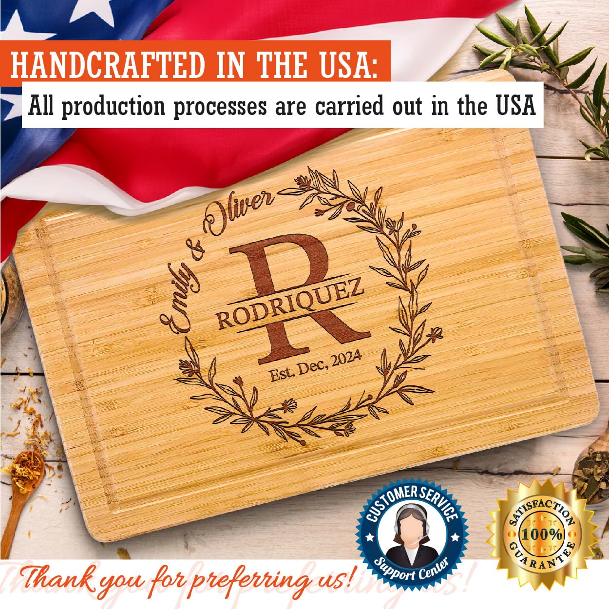 Personalized Wooden Anniversary Cutting Board for Couples - Custom Engraved Wedding Gift for Newlyweds, Romantic Birthday Present for Wife & Husband - Unique Engagement Gift Idea, Wedding Registry Essential - Perfect Christmas Kitchen Gift for Parents (Ideal for Anniversary Celebrations, Housewarming & Romantic Kitchen Decor)