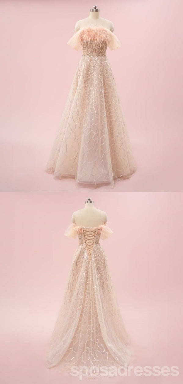Elegant A-Line Off-Shoulder Long Prom Dresses for Women - Formal Evening Gown for Party, Homecoming & Special Occasions | Style 13526