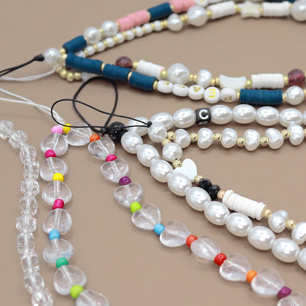 Moon and Star Pearl Phone Charm - Elegant Phone Accessory for Women, Trendy Jewelry Gift for Girls - Perfect for Everyday Use, Parties & Special Occasions