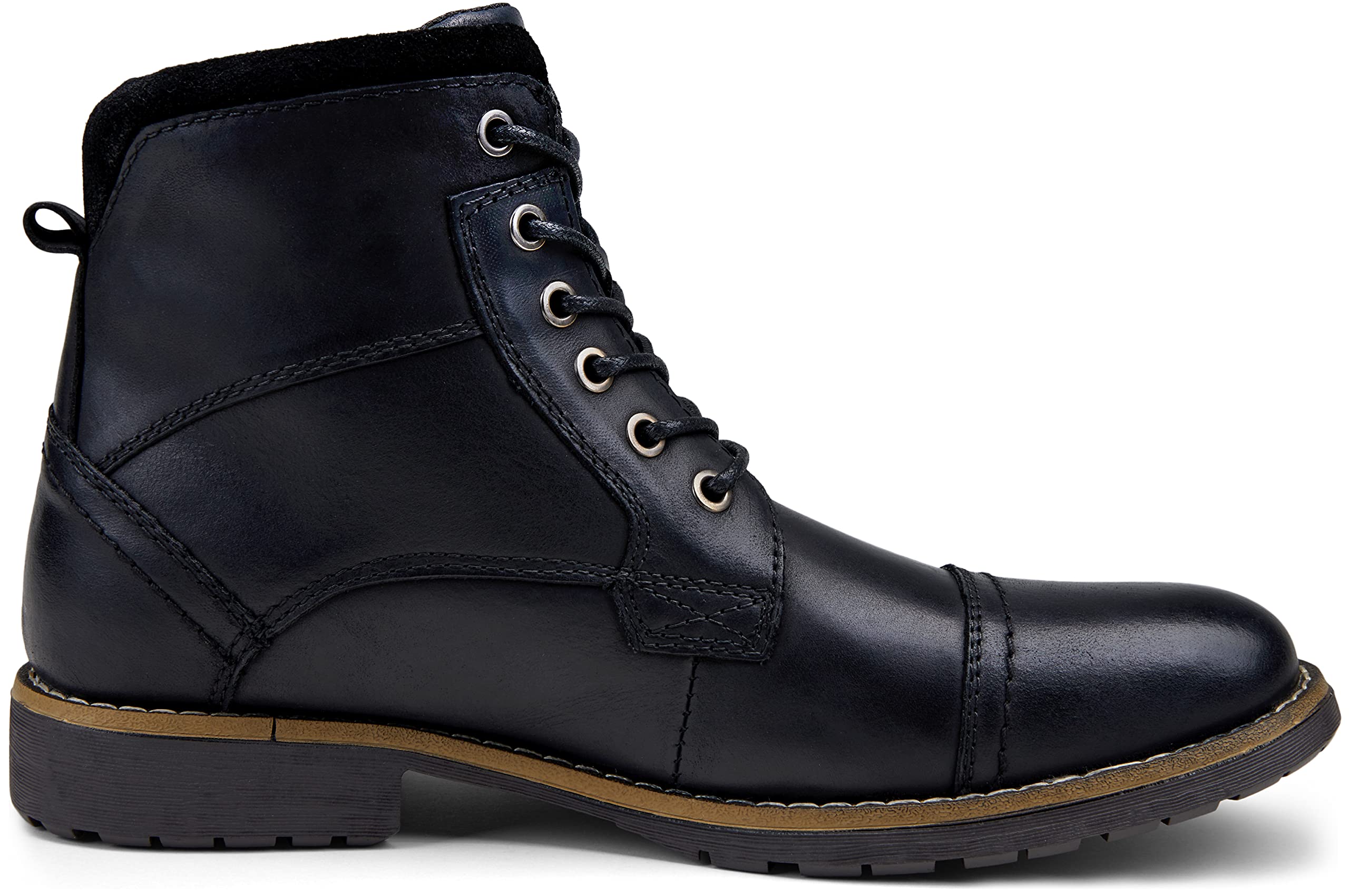 Vostey Men's Casual Motorcycle Combat Ankle Dress Boots - Stylish & Durable Footwear for Riding, Work & Everyday Wear
