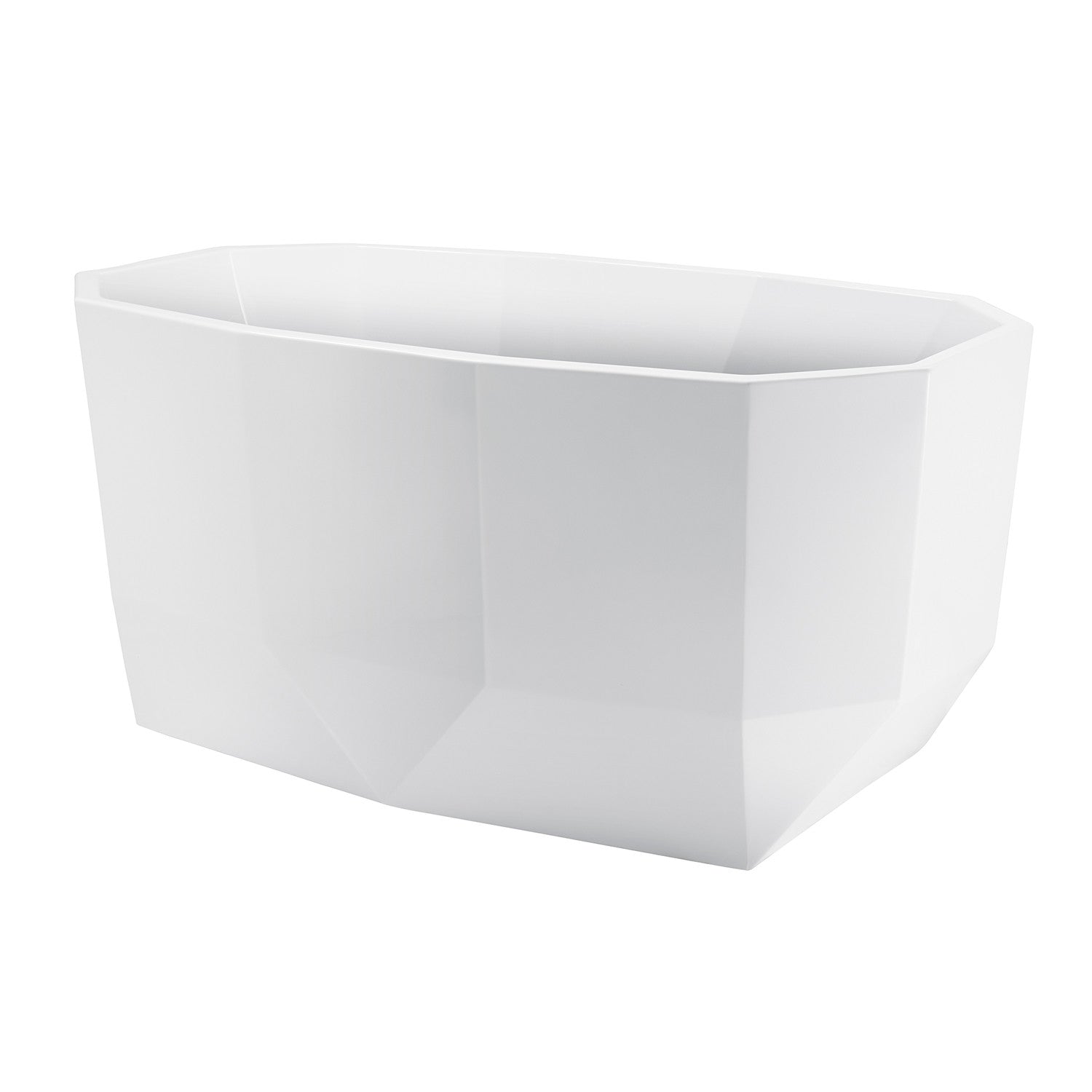 Aqua Eden 51-Inch Acrylic Oval Freestanding Bathtub - Glossy White Double-Ended Soaking Tub with Drain - Perfect for Master Bathrooms & Spa Retreats