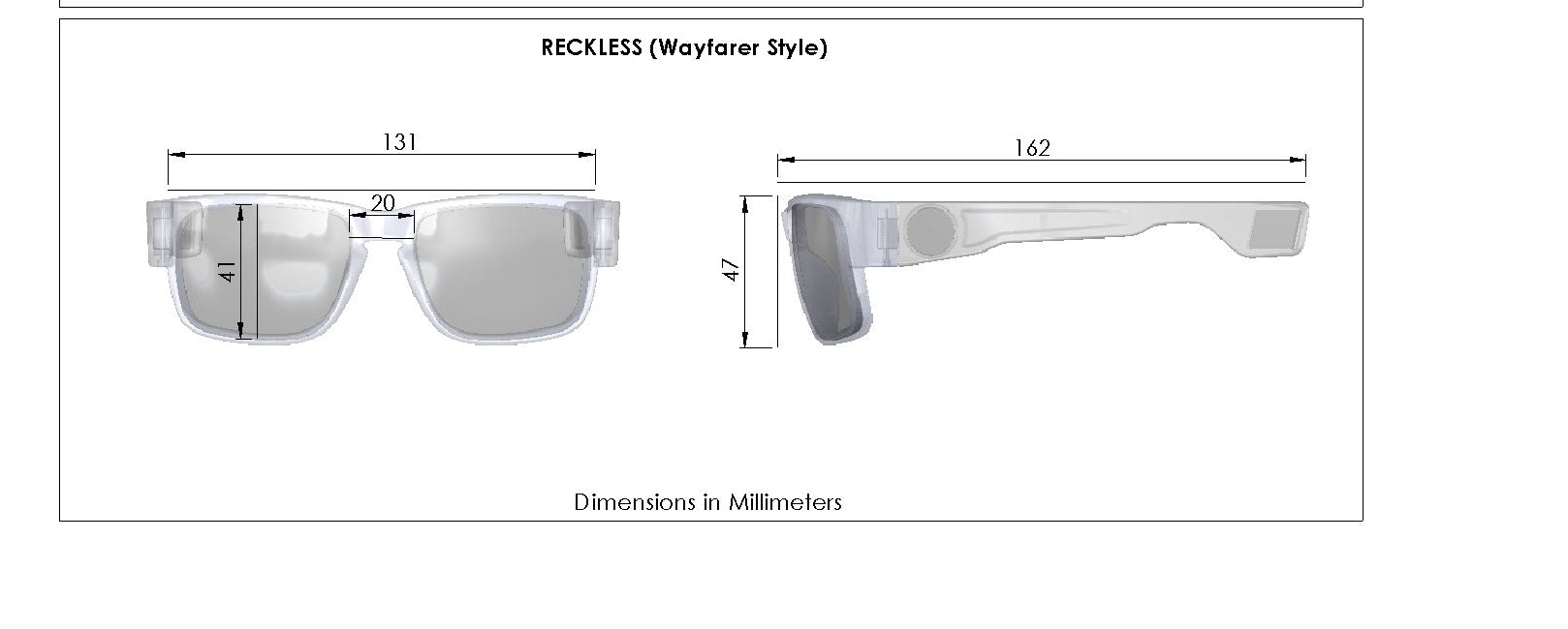 Reckless Classic Neo Lock Polarized Sunglasses for Men & Women - UV Protection, Durable Frame - Perfect for Driving, Beach & Outdoor Activities