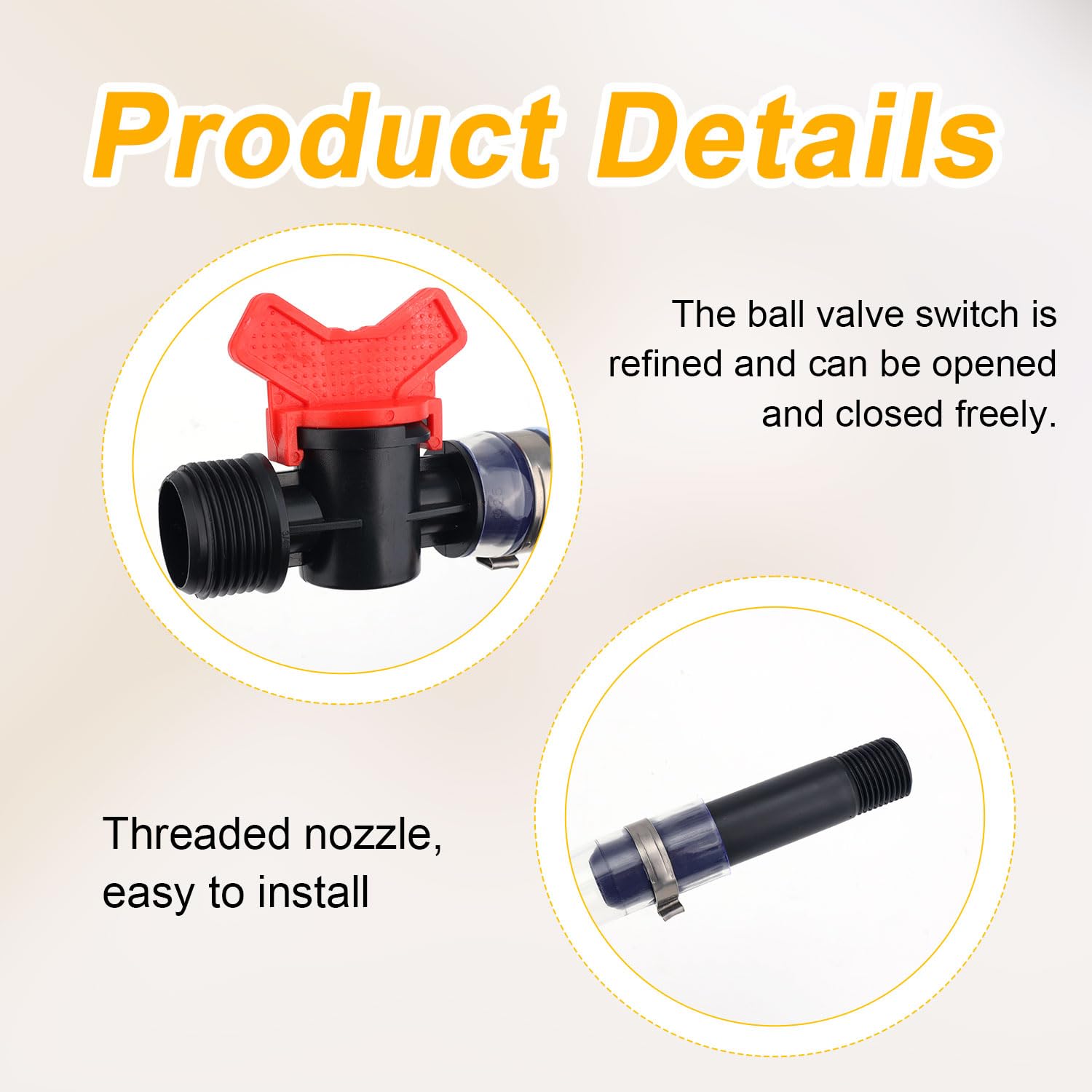 Racing Fuel Jug Hose with Ball Valve - Compatible with VP, EGS, LC2, Scribner 5-Gallon Cans for Motorsports