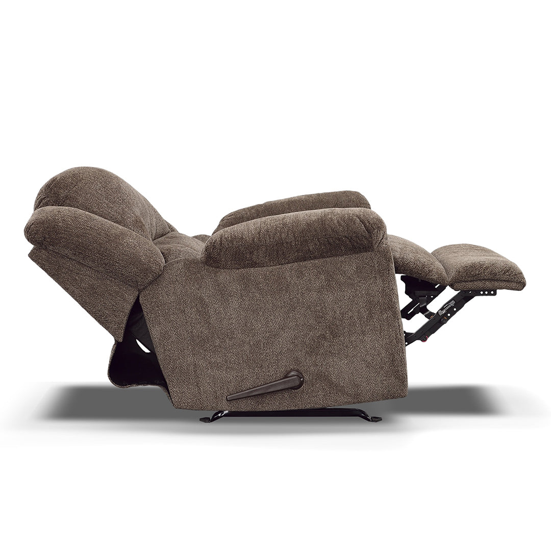 Premium Newport Recliner Chair - Ergonomic Leather Reclining Sofa with Lumbar Support for Living Room, Home Theater & Office - Brown PU Leather Comfortable Lounge Chair for Relaxation & Entertainment