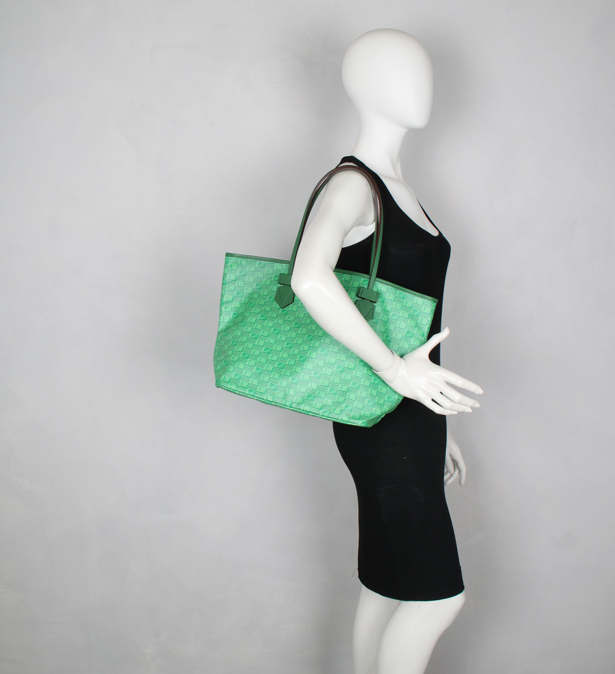 Saint Tropez Zip Tote MM Handbag - Stylish Green Leather Shoulder Bag for Women | Perfect for Work, Travel & Everyday Use