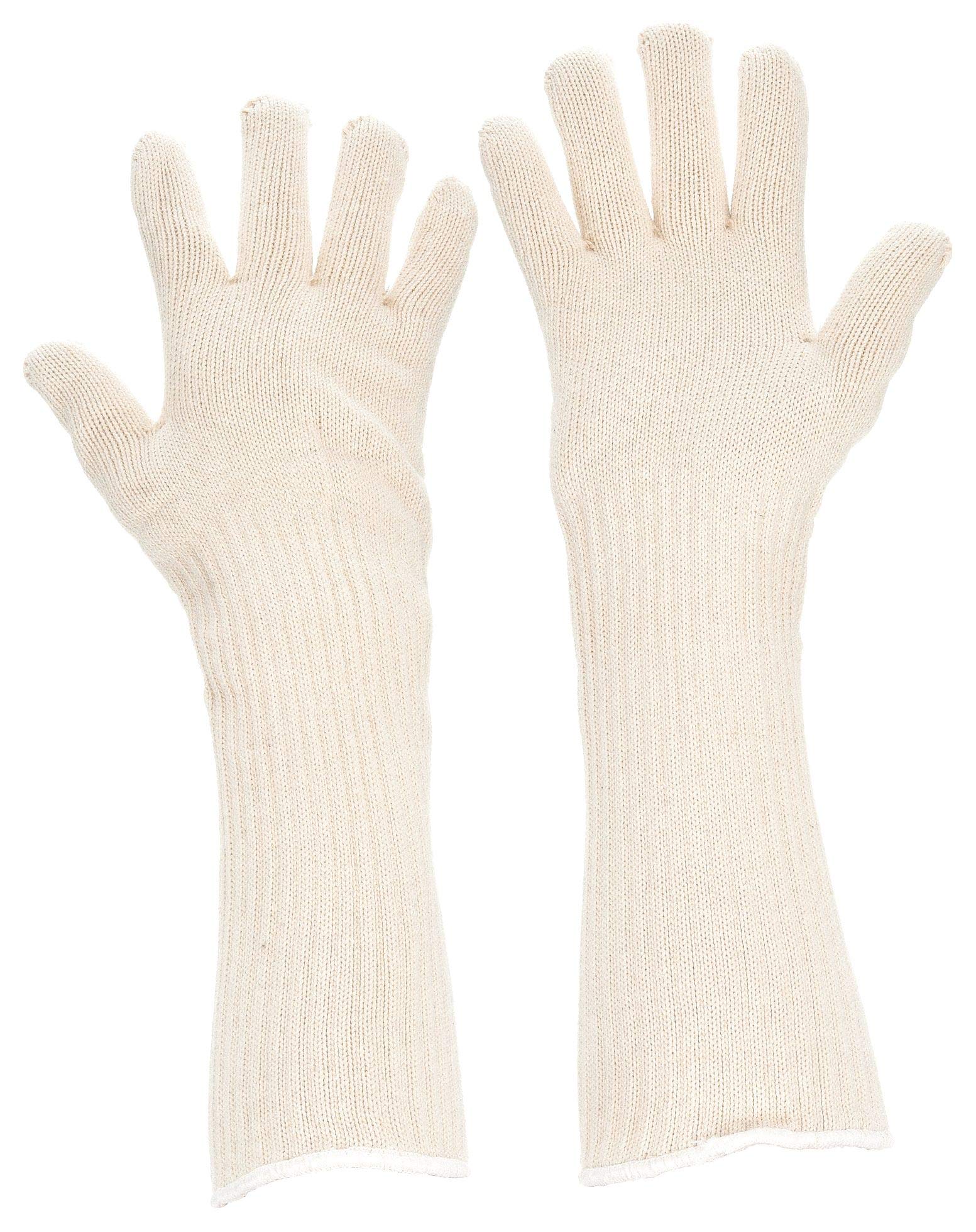 Heat Resistant Gloves - 400°F Max Temperature Protection - Polyester/Cotton Blend - Universal Fit (1 Pair) - Perfect for Cooking, Grilling, Baking & Industrial Use