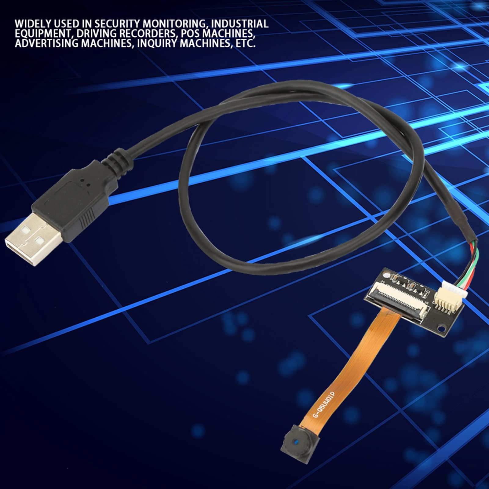 5MP USB Camera Module with 60° Wide Angle Lens - HD Video Webcam for Advertising Machines, Digital Signage, and Video Conferencing