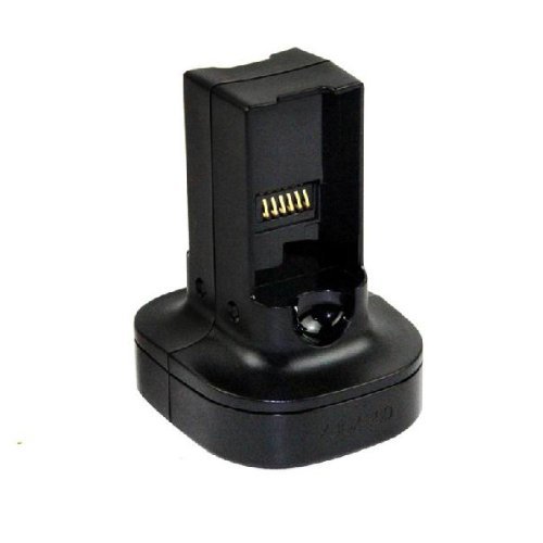 Universal Quick Battery Charger with 2 Rechargeable Batteries for Microsoft Xbox 360 Wireless Controller - Black | Long-Lasting Power for Gaming Sessions & Wireless Play