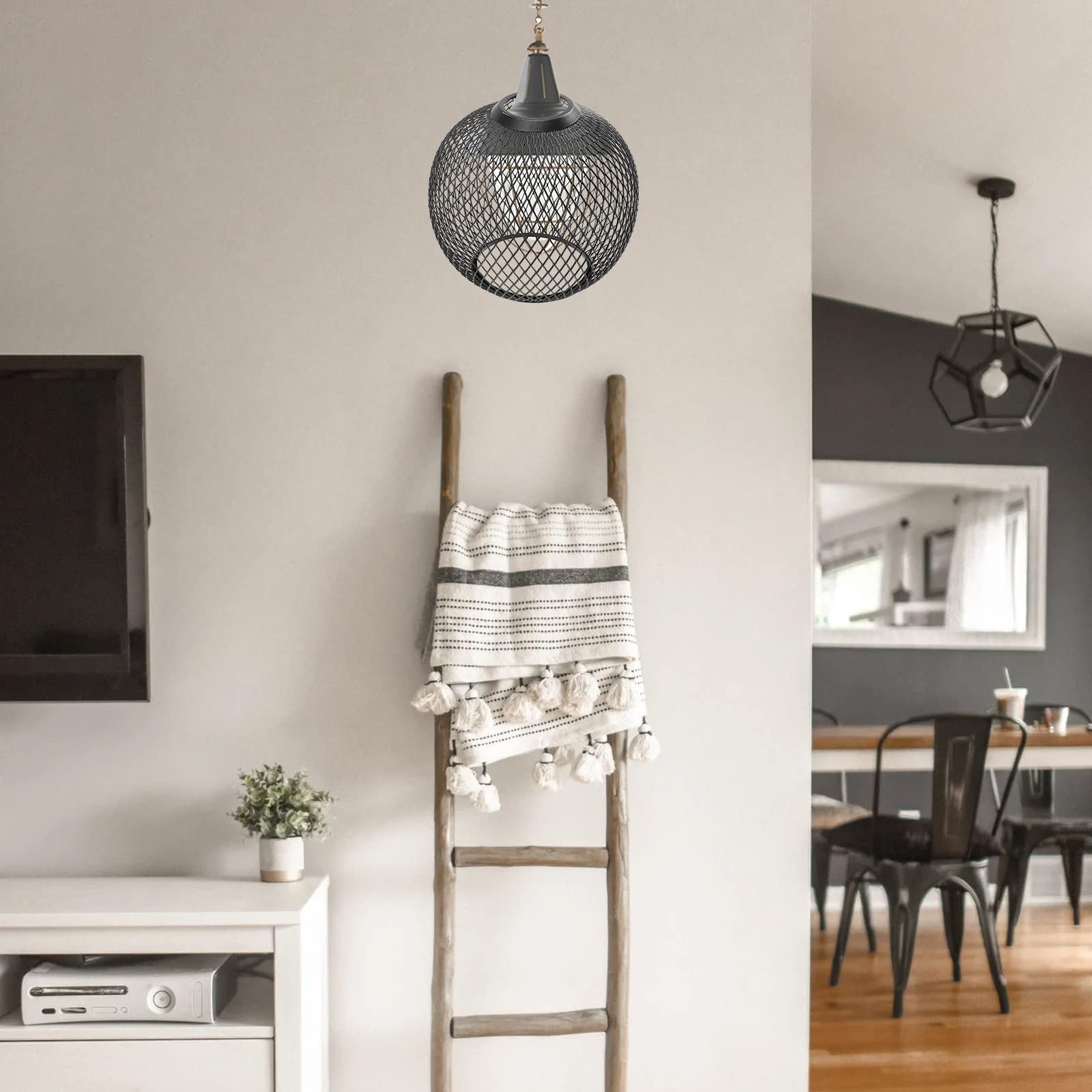 Decorative Hollow-Out Iron Lampshade - Spherical Light Cover for Bedroom, Living Room & Office - Creative Lamp Shade Decor