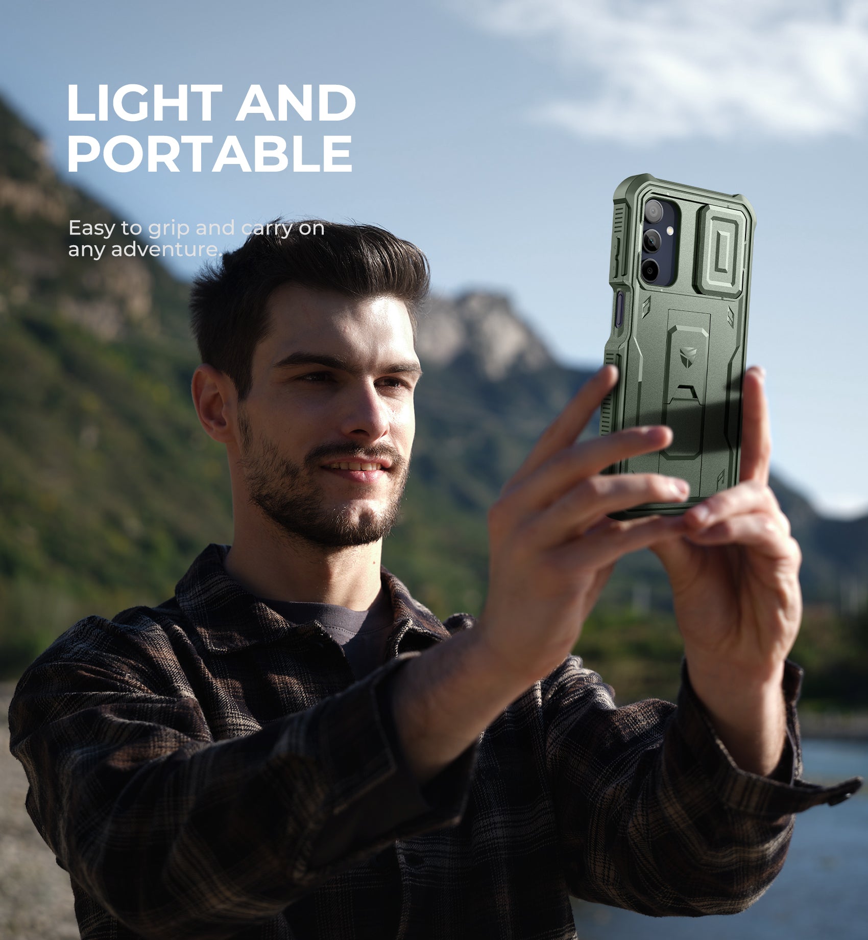 Dexnor Heavy Duty Shockproof Rugged Case for Samsung Galaxy A15 5G with Built-in Screen Protector, Full Body Bumper & Kickstand - Perfect for Outdoor Activities, Work, and Daily Protection