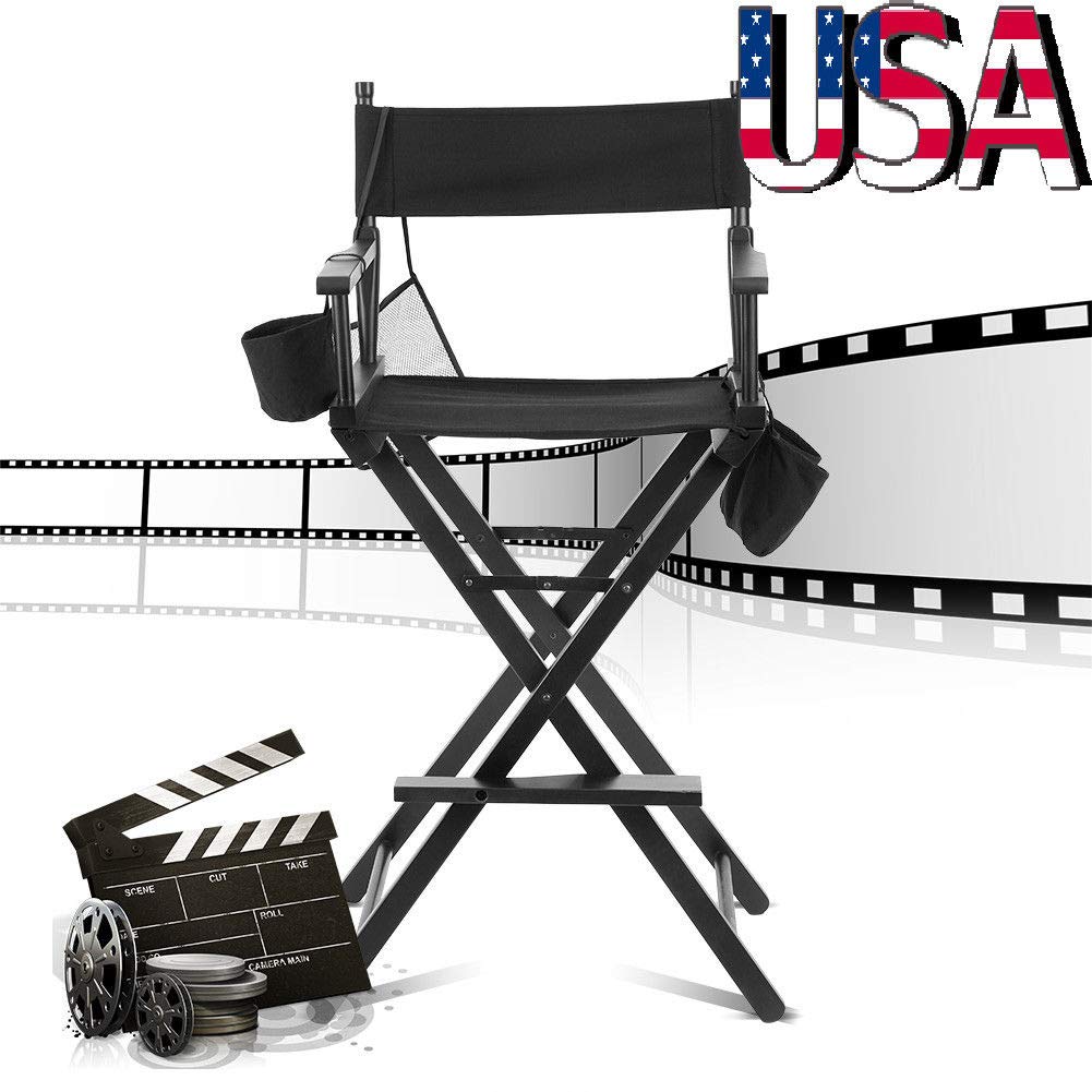 Professional Folding Wooden Makeup Artist Chair - Portable Beechwood Stool for Salon, Home, and On-the-Go Beauty Services | Perfect for Makeup Artists, Hairstylists, and Mobile Beauty Professionals