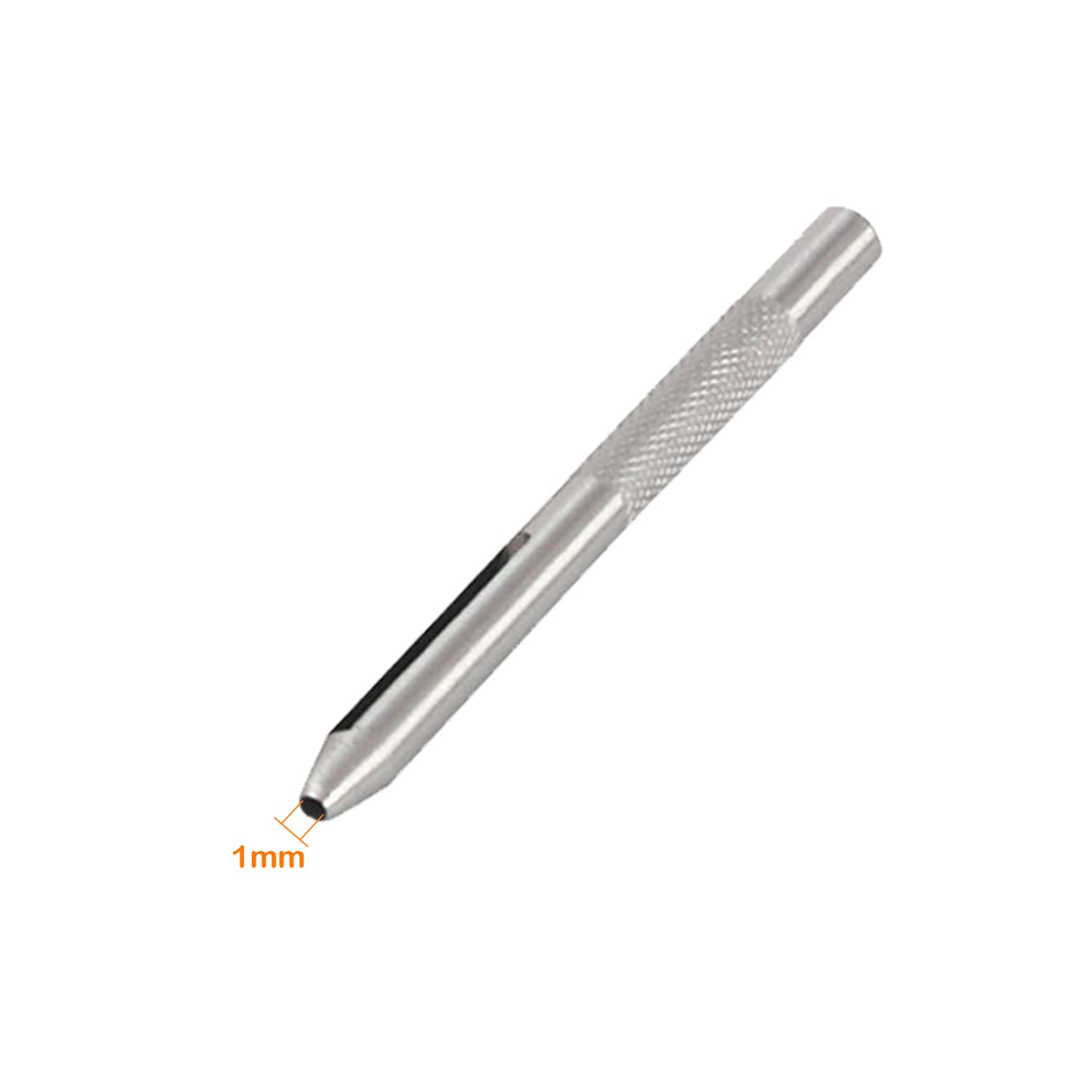 Professional Steel Hollow Punch Set for Leather, Paper, Plastic, Rubber & Vinyl - 1mm Precision Hole Punch with Secure Grip for Clean Cuts | Ideal for DIY Crafts, Leatherworking, Bookbinding & Fabric Projects