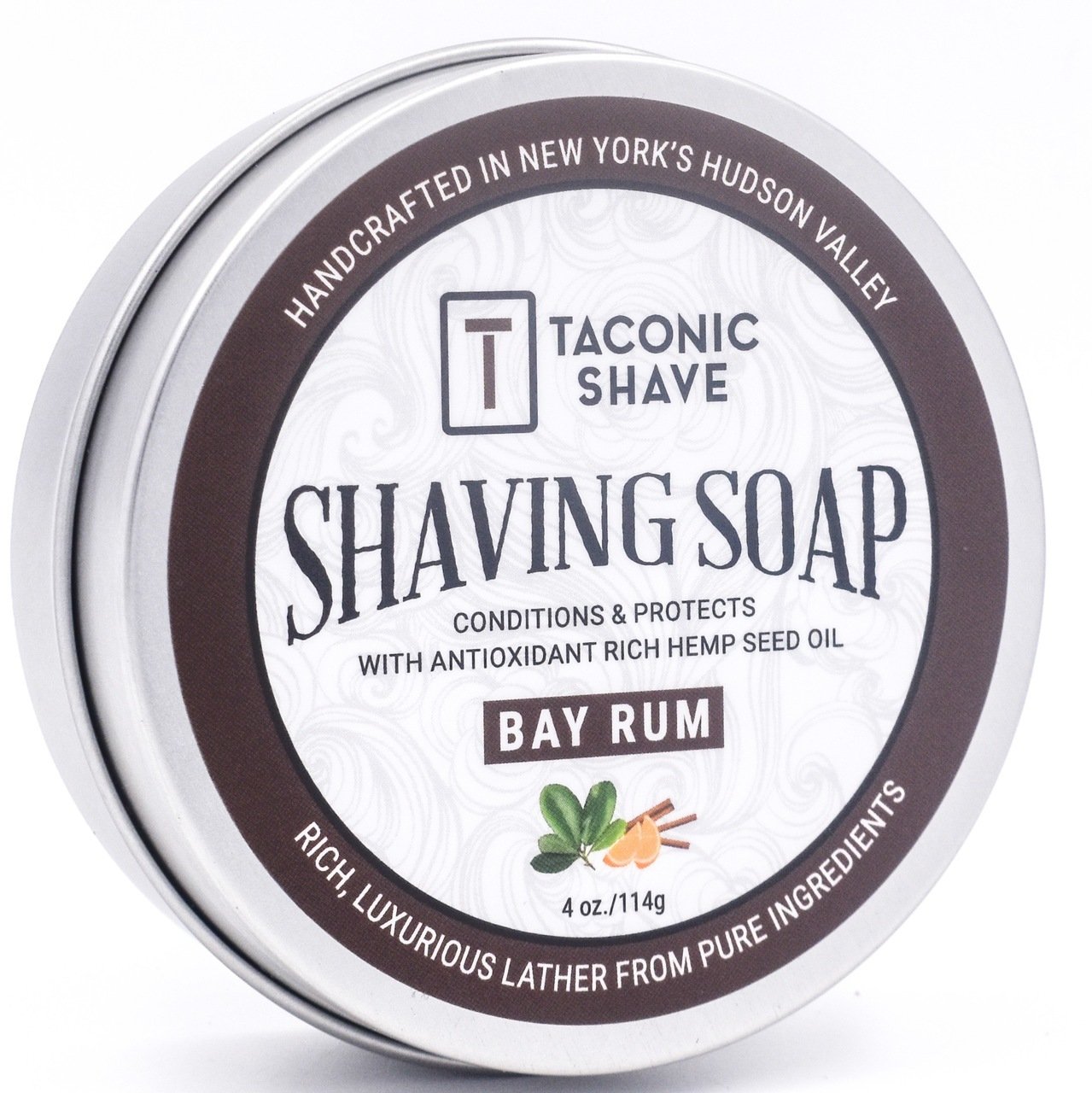 Organic Hemp Seed Oil Shaving Soap - 4oz Bar for Men's Wet Shaving - Smooth Shave & Skin Hydration - Perfect for Sensitive Skin & Beard Care Routine